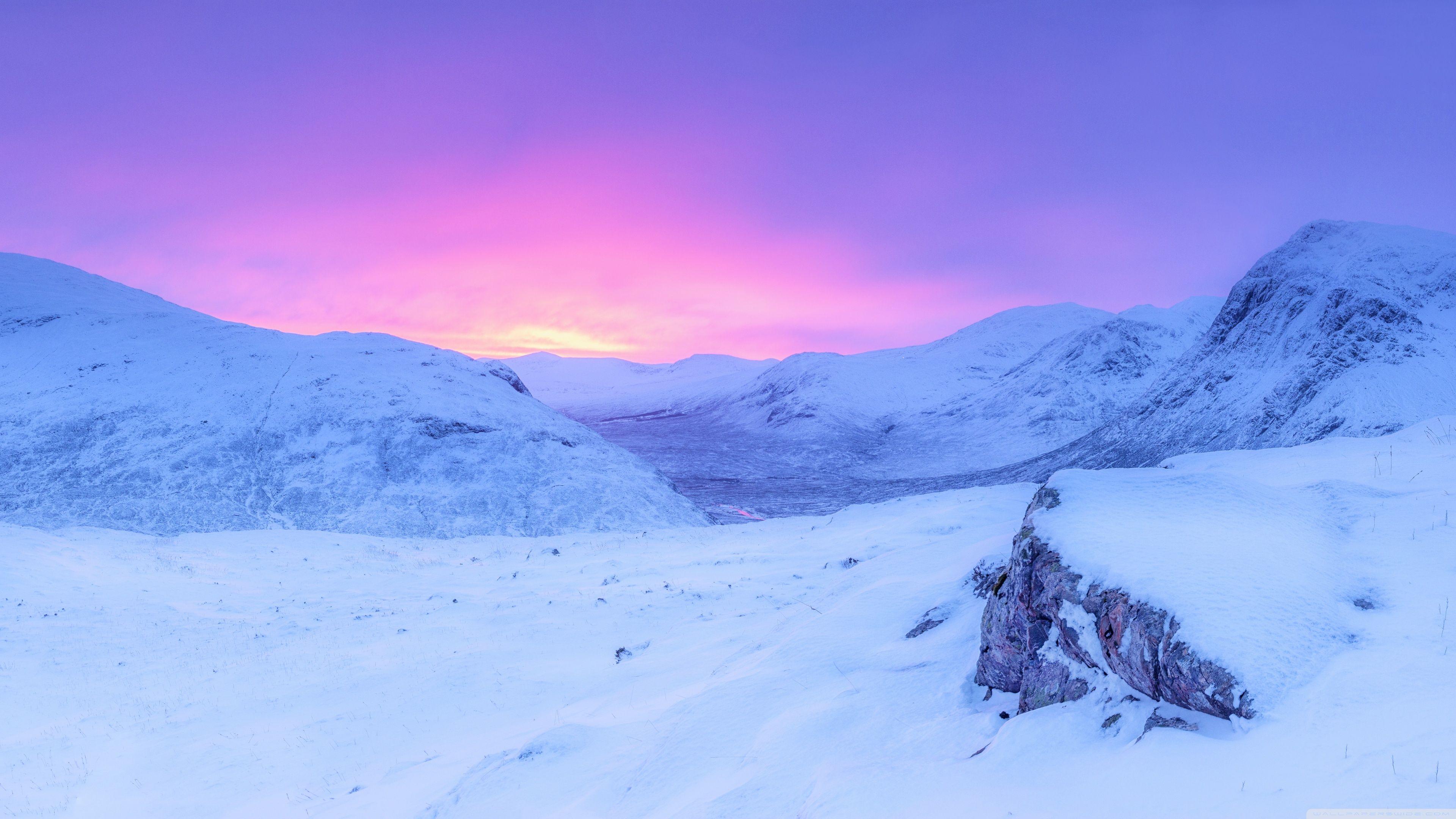 3840x2160 Snowy Wallpaper
