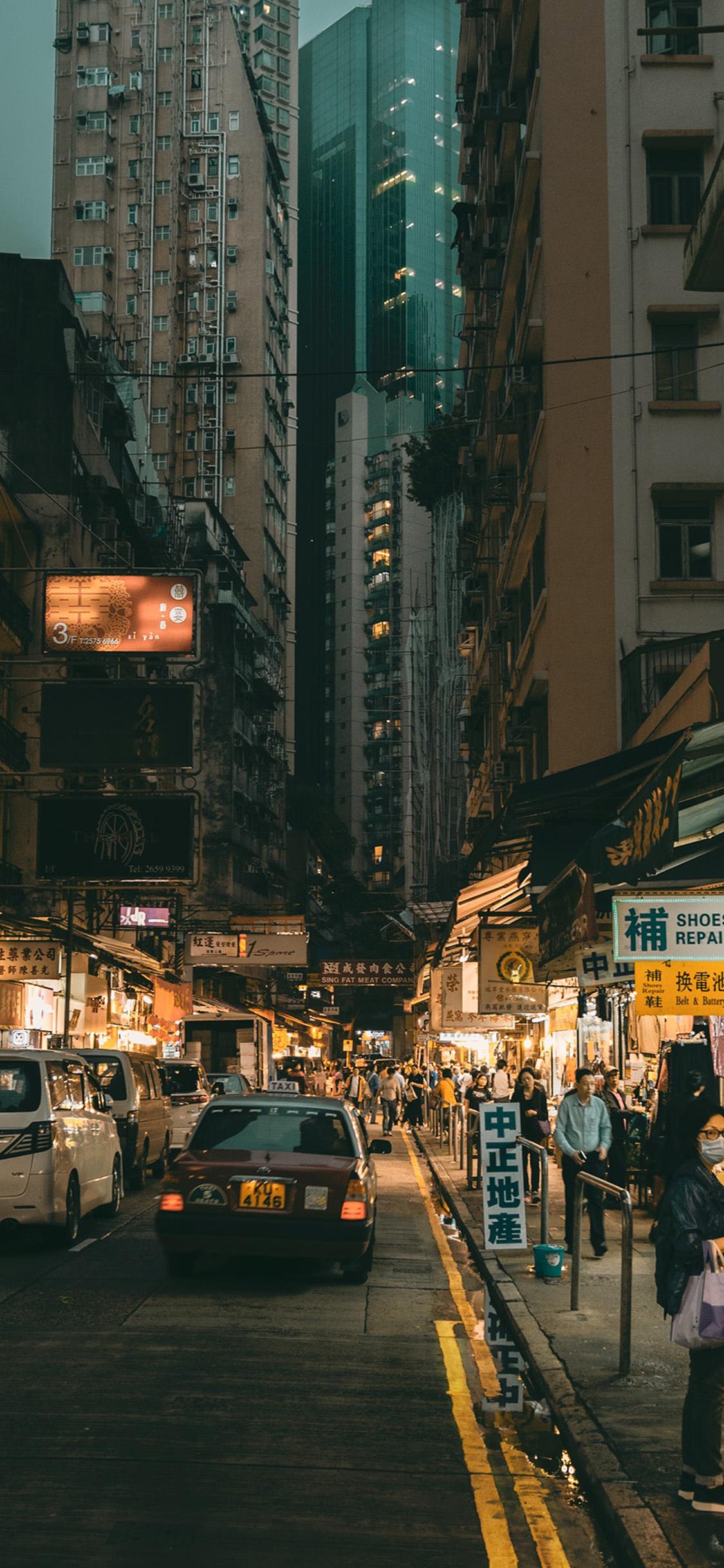 1125x2436 Com Apple iPhone Wallpaper Ob75 Street Life City China Wallpaper Street