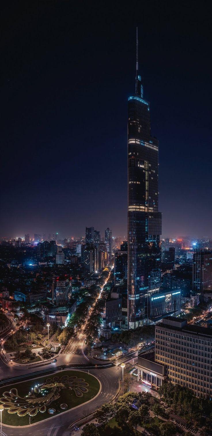 736x1511 Nanjing China Skyline Download At 2018 08 Nanjing China Skyline #iphonewallpa. Nanjing, Cool Wallpaper For Phones, Night City