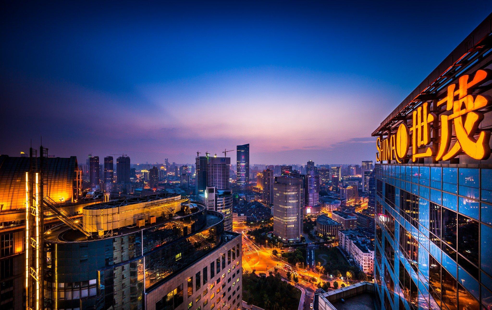 2048x1292 urban, City, Night, Shanghai, China Wallpaper HD / Desktop and Mobile Background