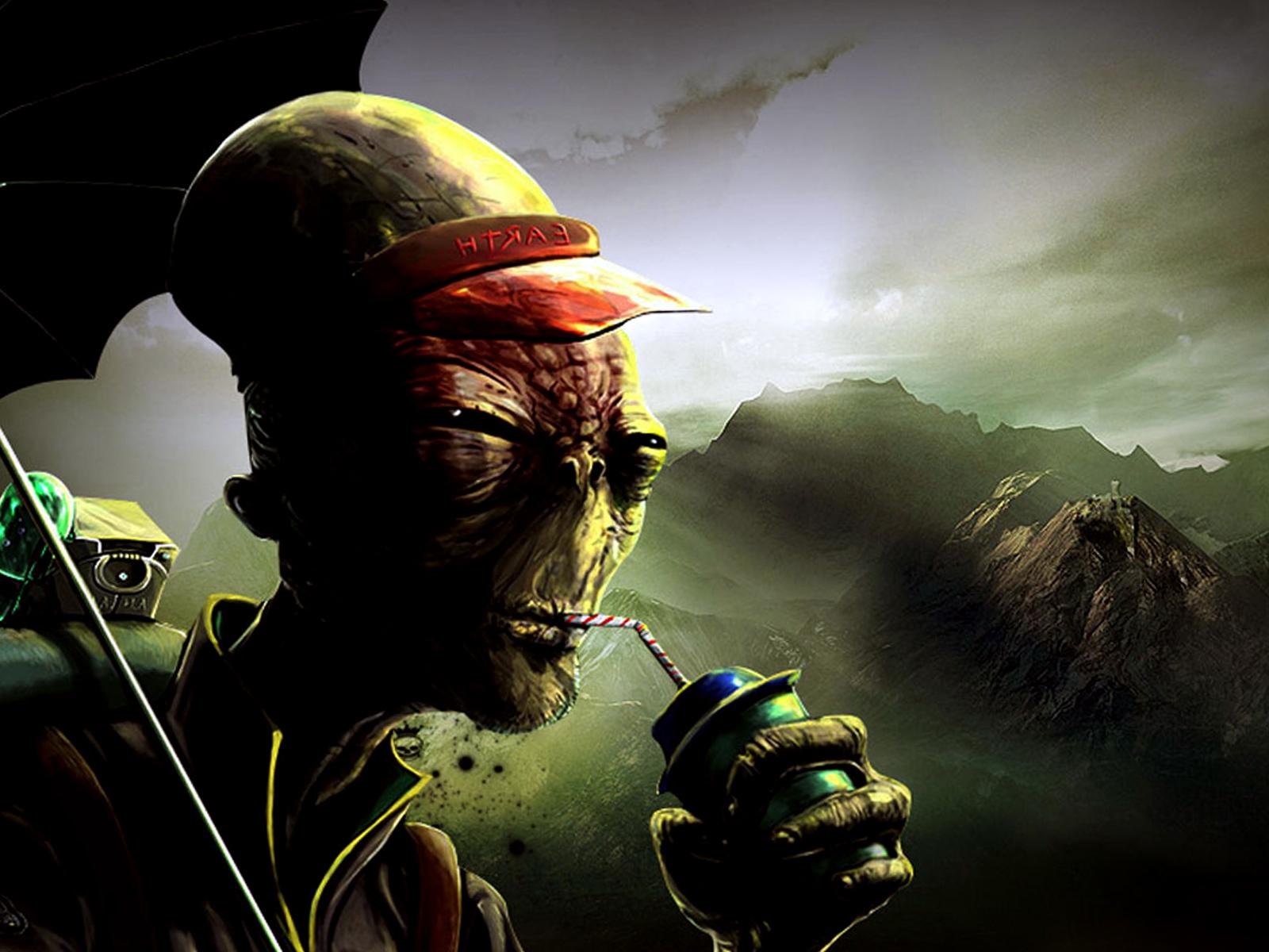 1600x1200 Alien Desktop HD Wallpaper
