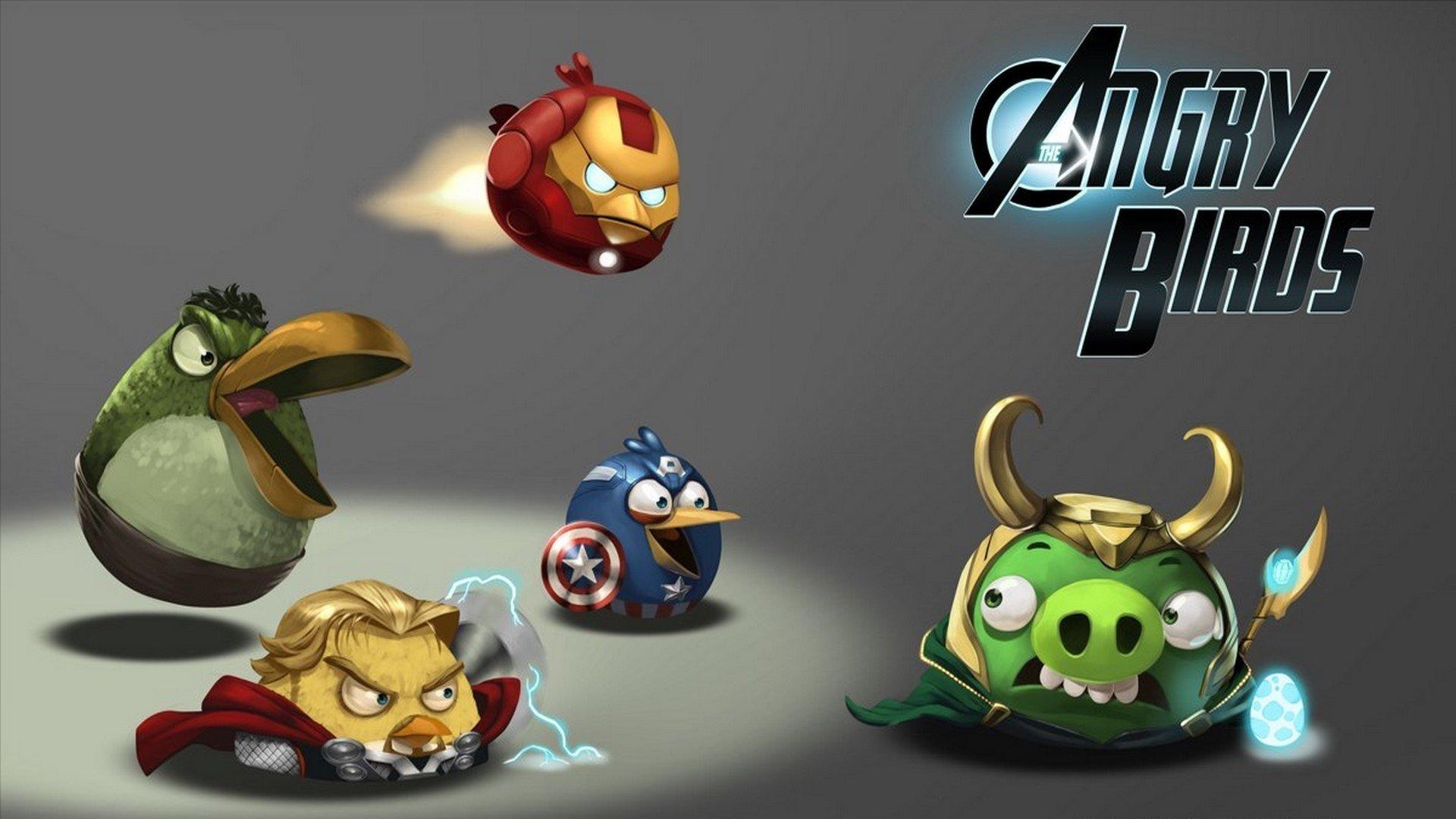1920x1080 the avengers - angry birds - wallpaper - funny picture / funny picture & best jokes: comics, image, video, humor, gif animation lol'd
