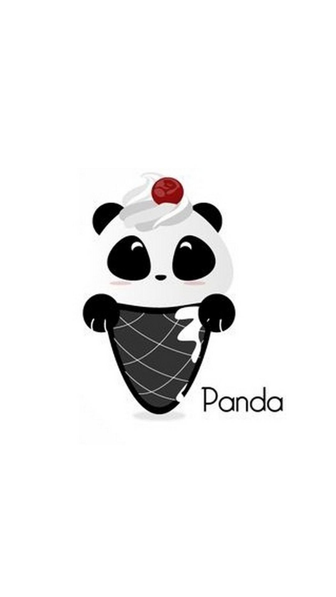 1080x1920 Black And White Panda Wallpaper