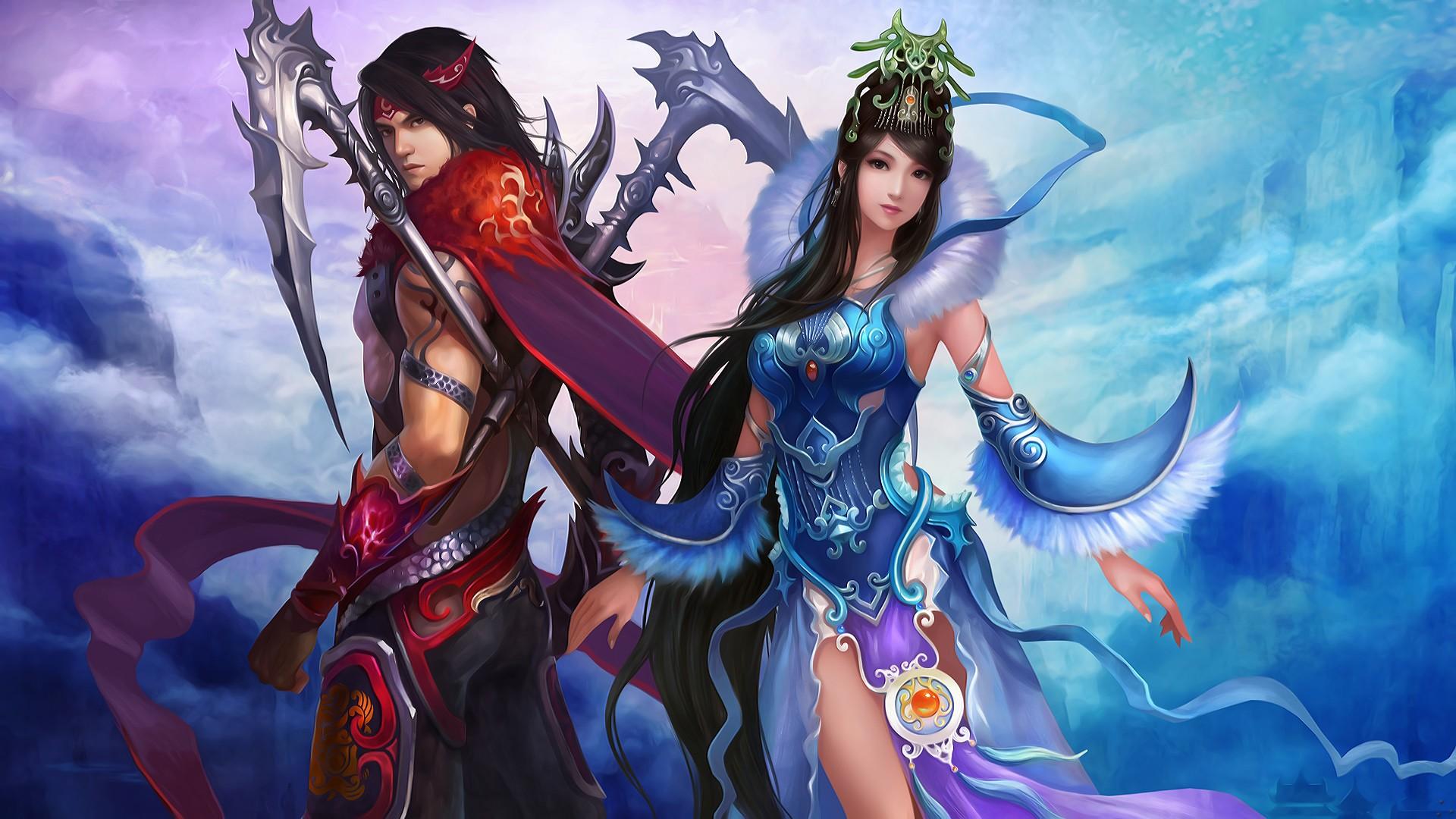 1920x1080 Video Game Couple Wallpaper