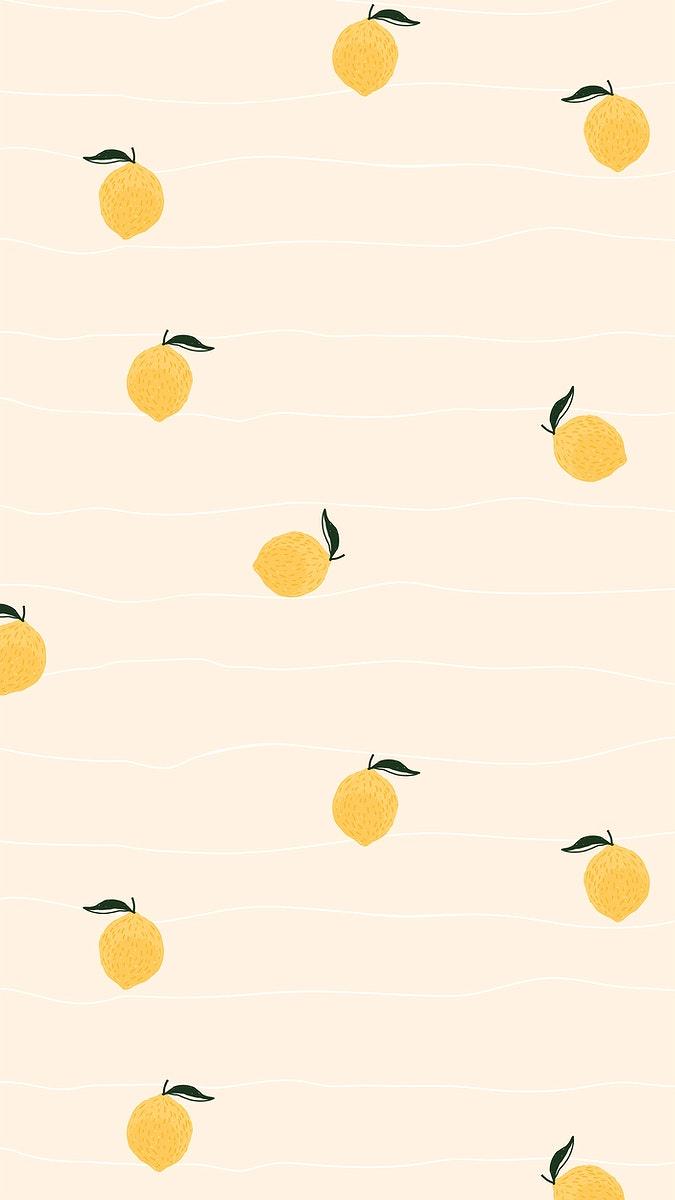675x1200 Lemon iPhone wallpaper, cute mobile