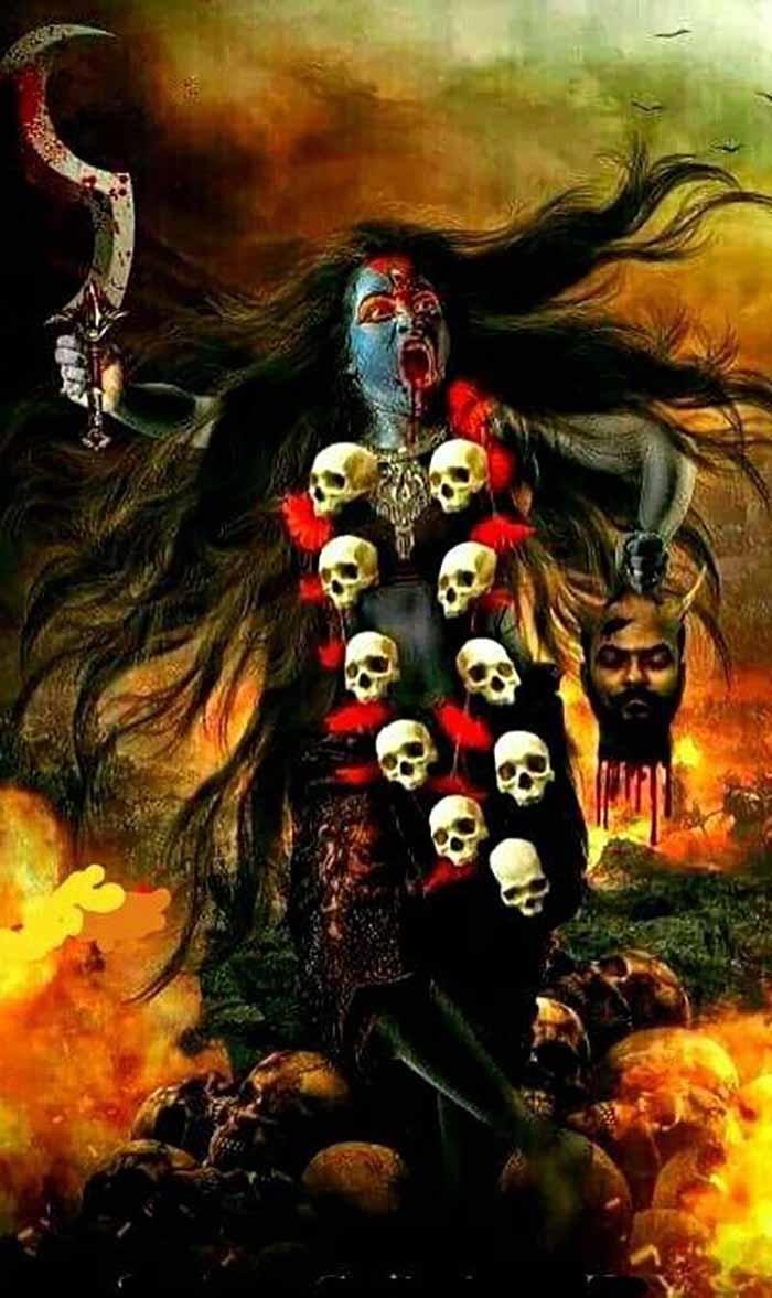 700x1177 Maa Kali Wallpaper For Laptop