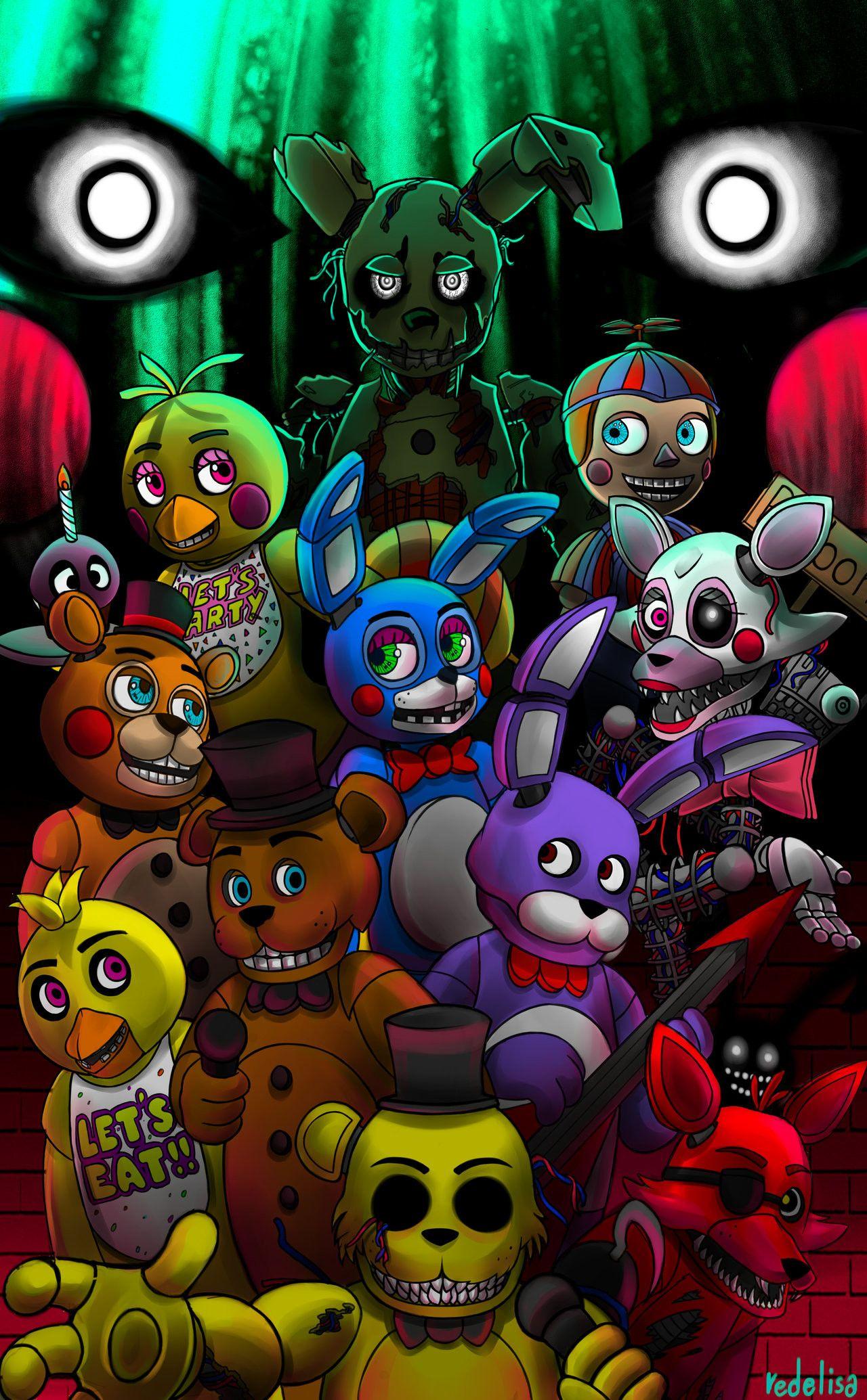 1280x2069 FNAF iPhone Wallpaper