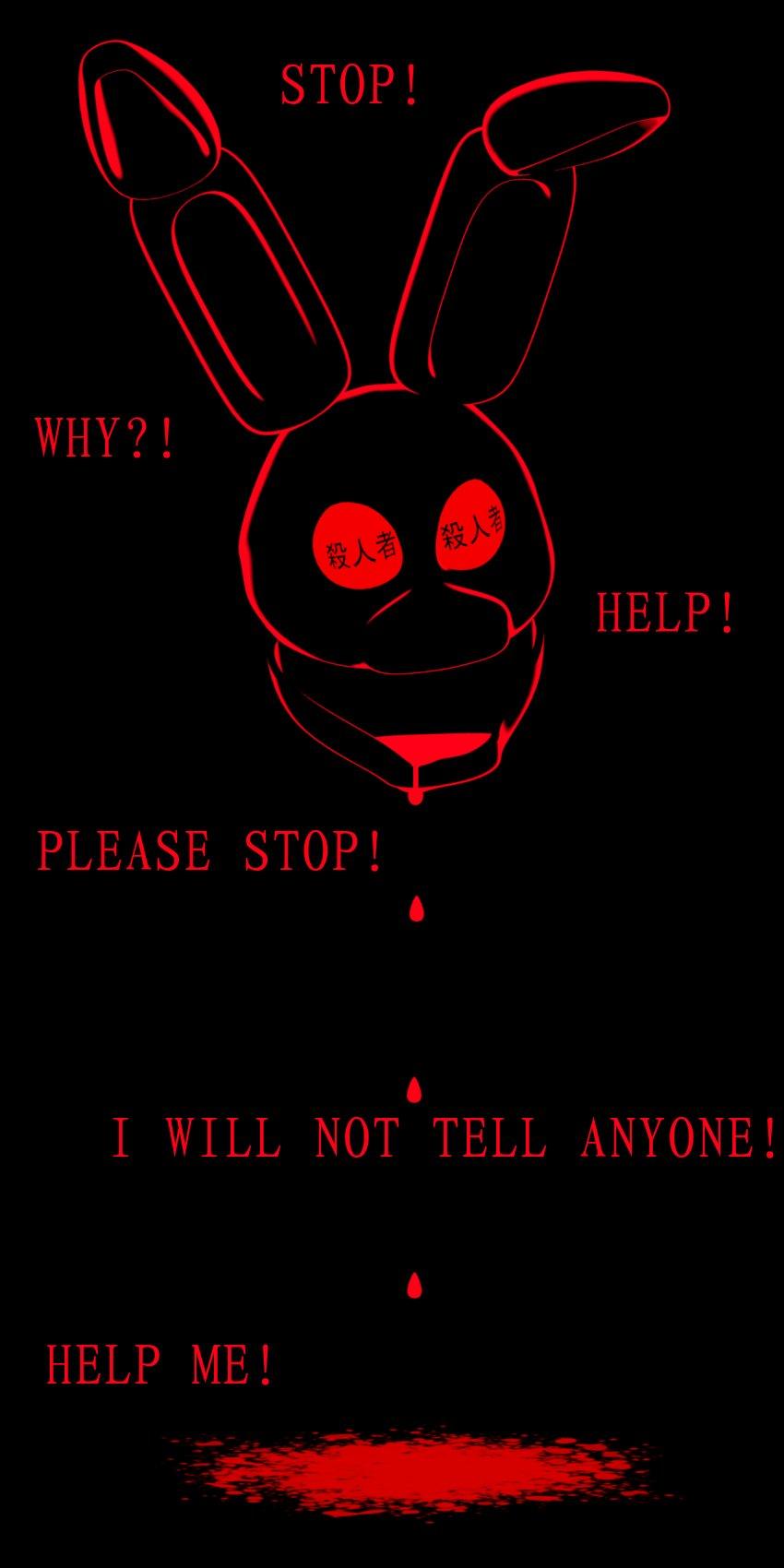 850x1700 Redplay1 på Twitter: Do you hear them? [Phone Wallpaper] #Blender3D #art #FNAF #Blender #Cycles #Springtrap #Japanese #Purple_Guy