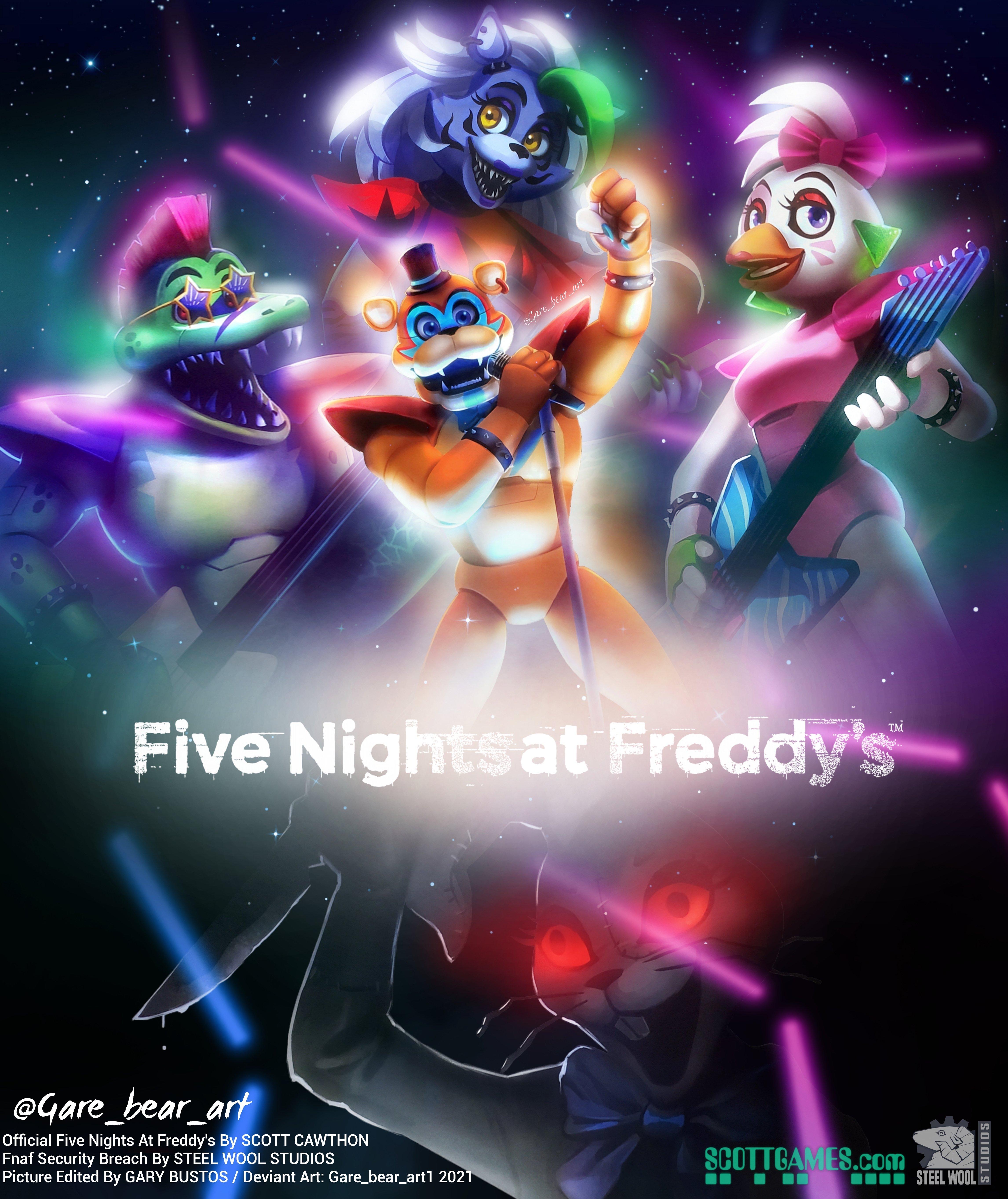 4584x5452 Five Nights At Freddy's: Security Breach Wallpaper