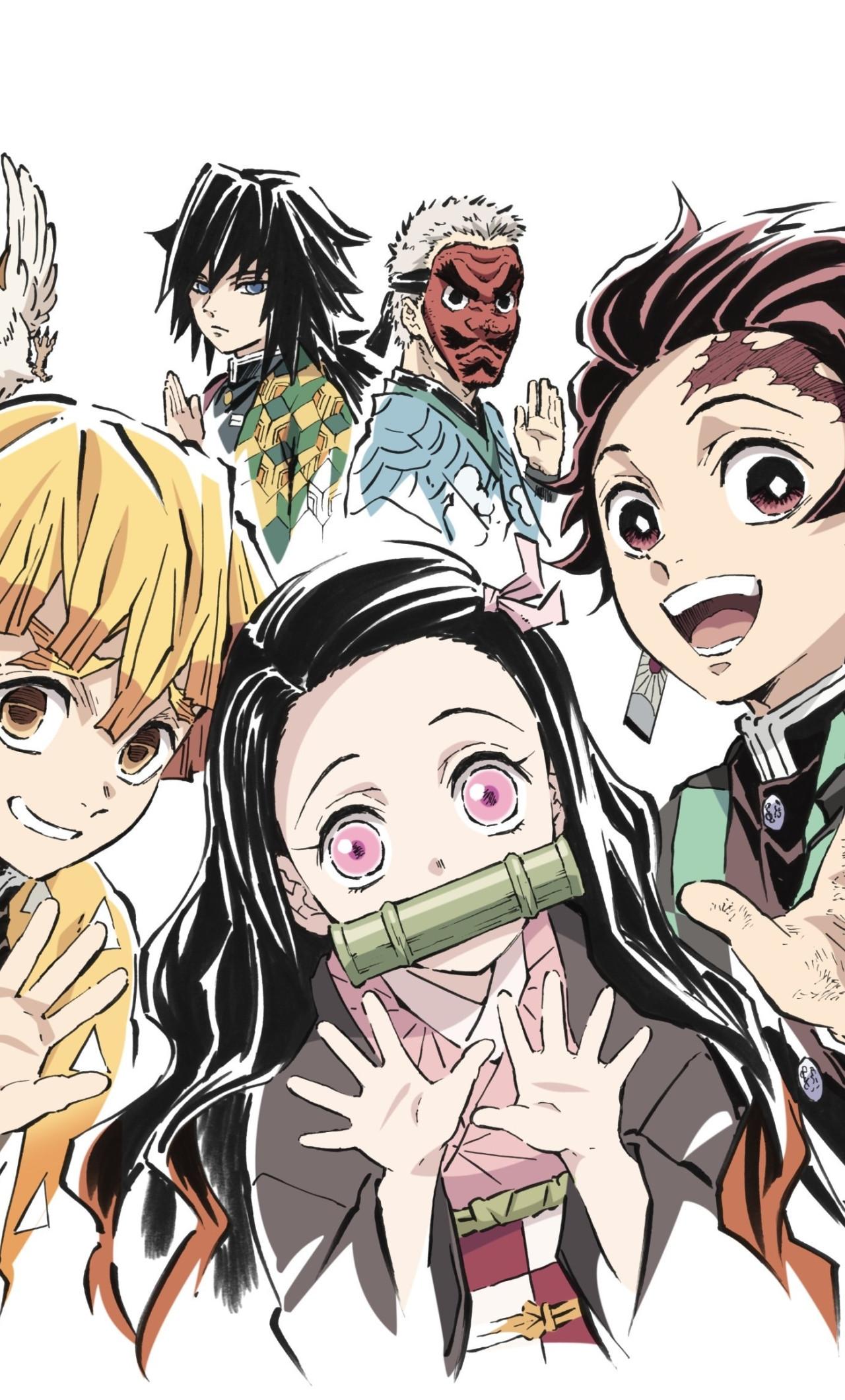 Demon Slayer Group Wallpapers - Top Free Demon Slayer Group Backgrounds - WallpaperAccess