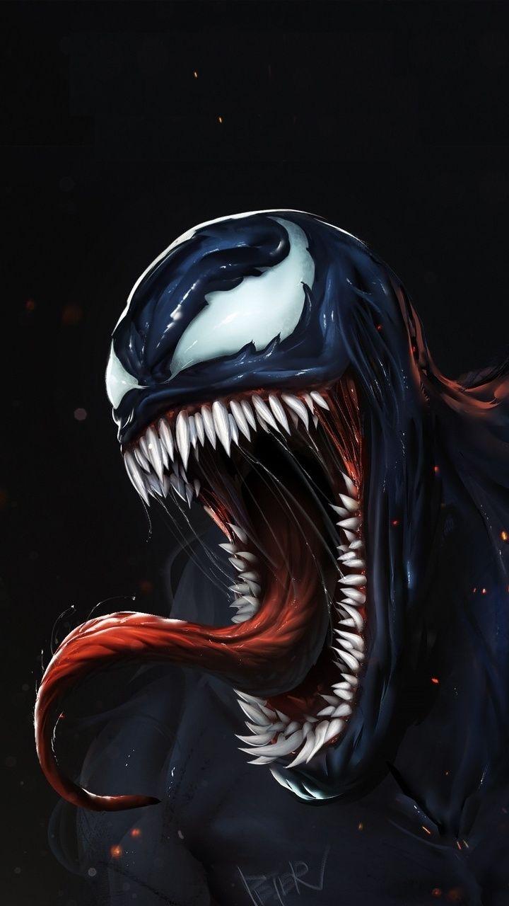 720x1280 Angry venom, dark, artwork, 720x1280 wallpaper. Venom comics, Venom picture, Marvel spiderman art