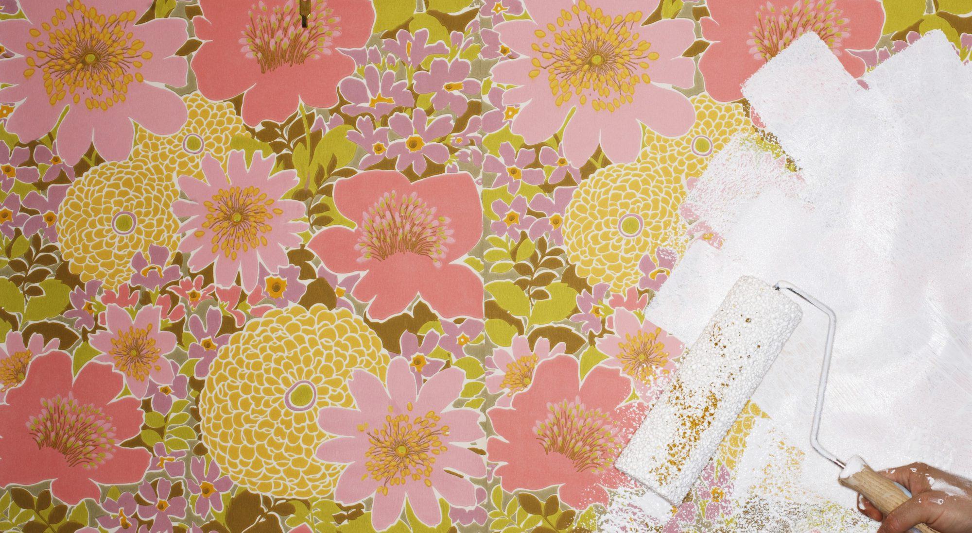 2000x1098 Can You Paint Over Wallpaper?