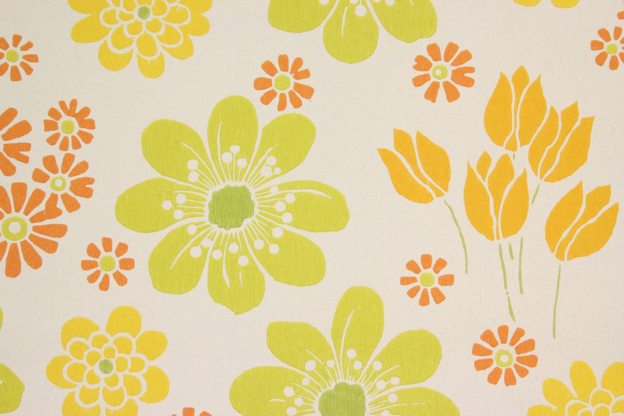 2048x1366 Flowers Green Orange Yellow Wallpaper & Background Download