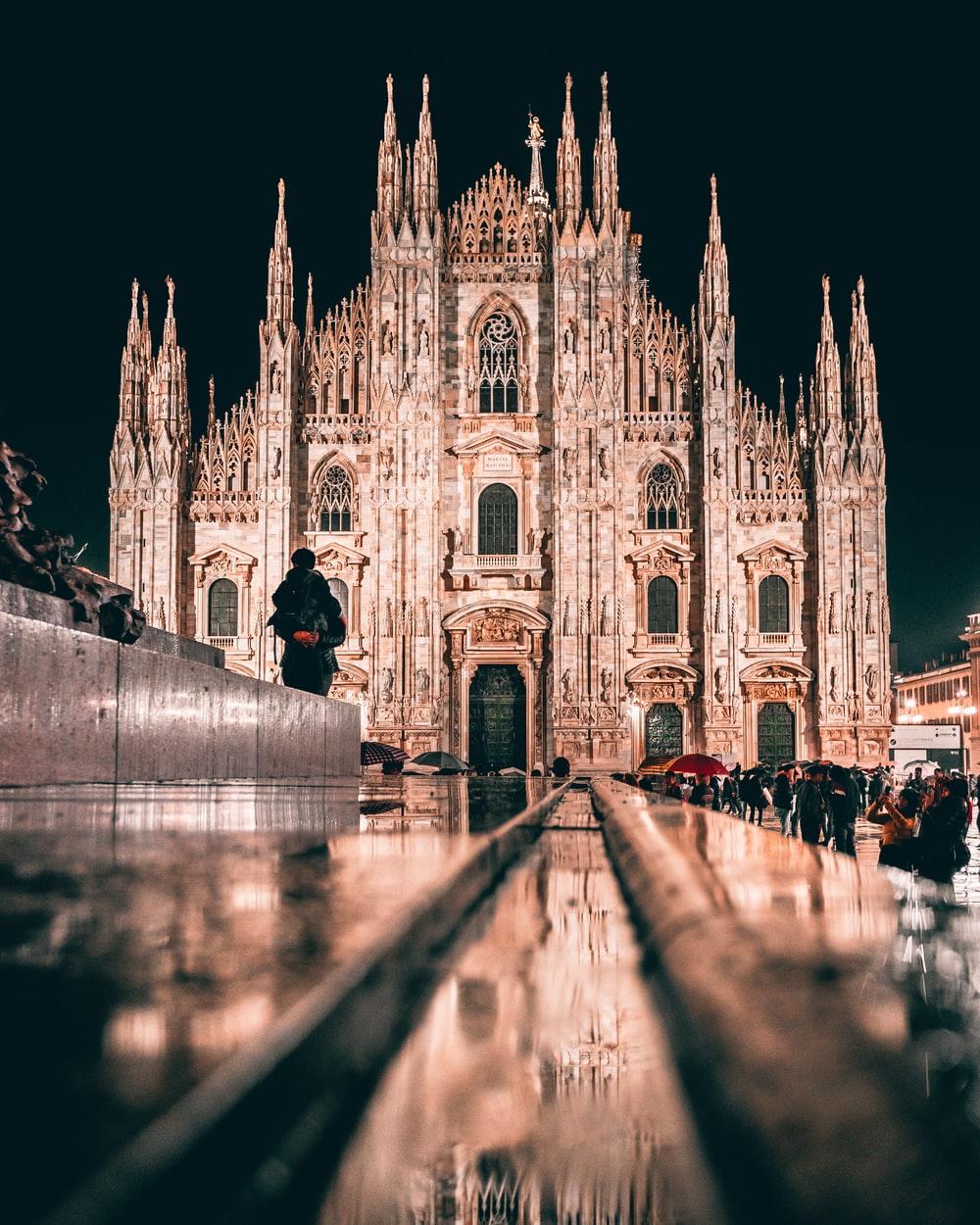 1000x1250 Milan Cathedral, Italy at night photo