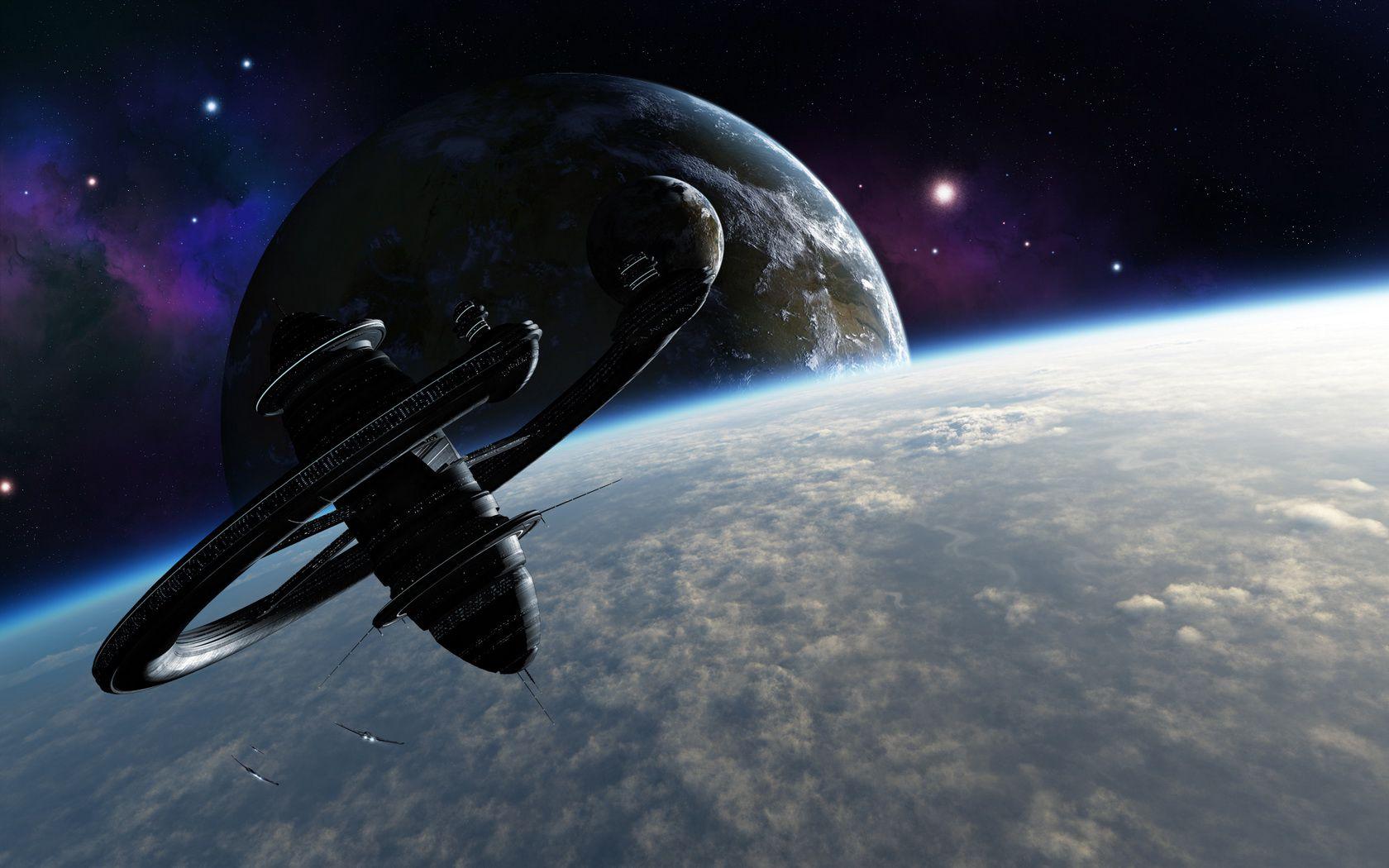 1680x1050 Sci Fi Space Station Wallpaper and Background Imagex1050