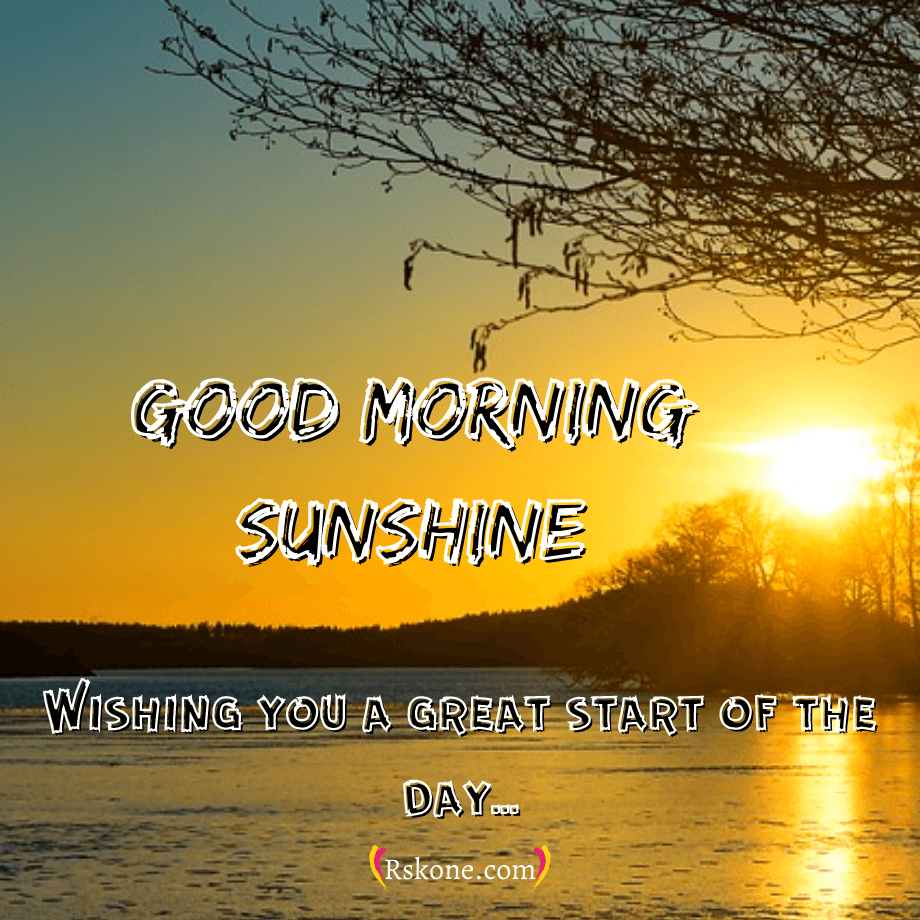 920x920 Beautiful Good Morning Sunshine Image, Pics, Wishes,