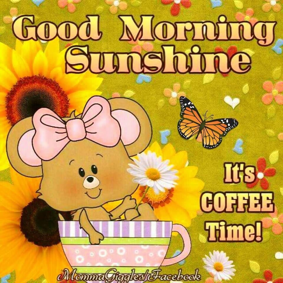960x960 Sunshine Good Morning Coffee Time Picture, Photo, and Image for Facebook, Tumblr, Pinterest, and Twitter