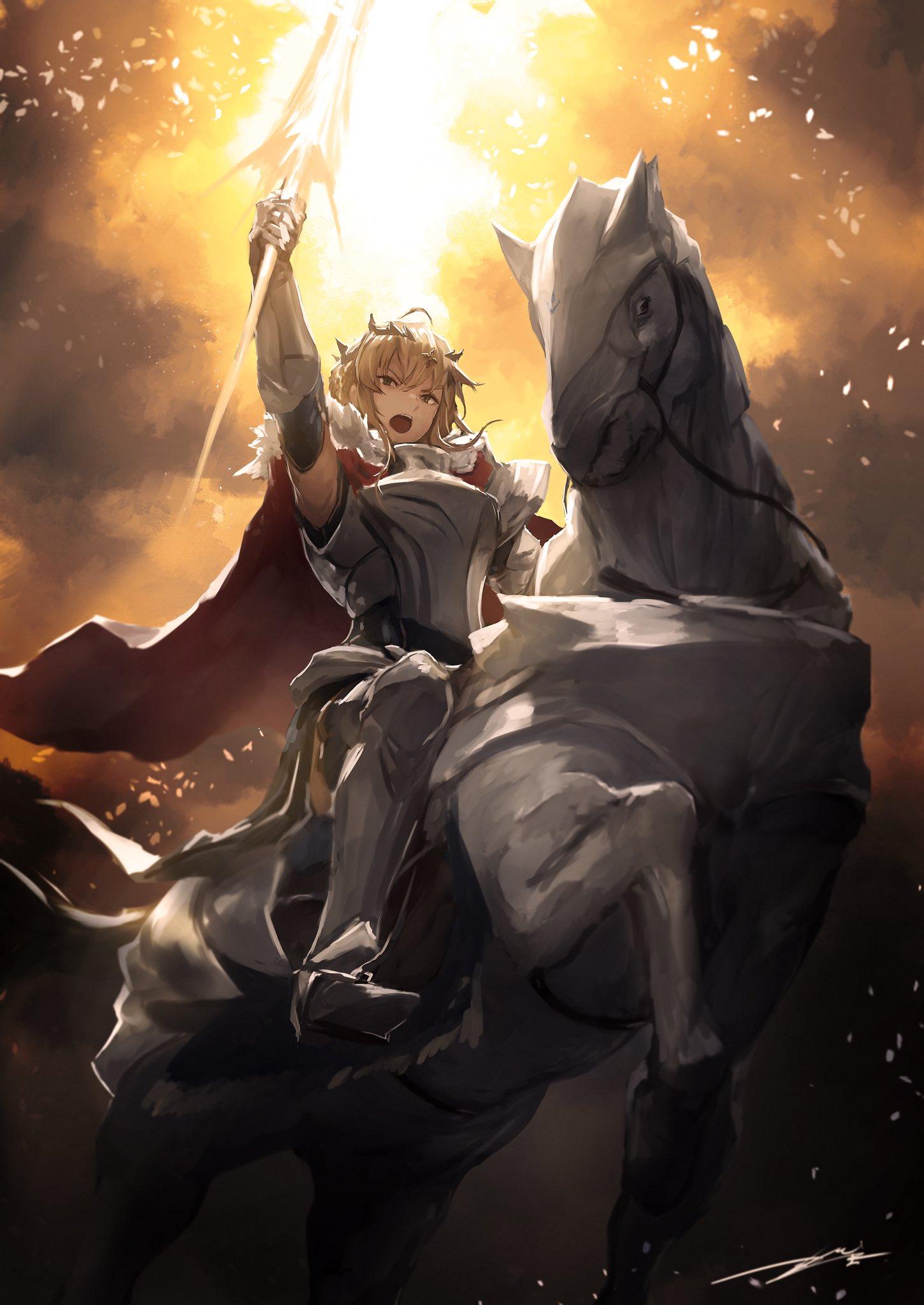 1450x2048 Artoria Pendragon (Lancer) Series Fan Art