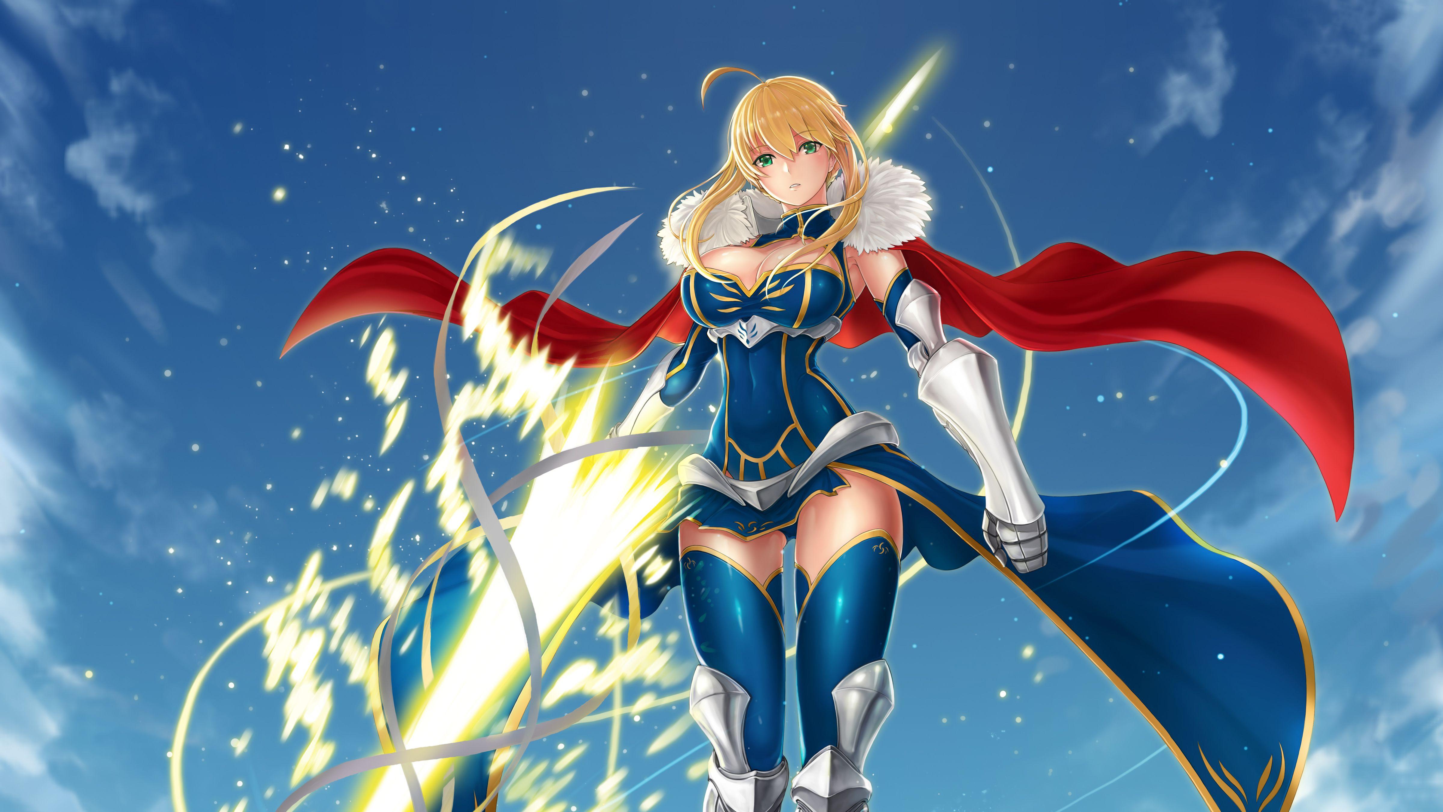 4800x2700 Artoria Lancer Wallpaper