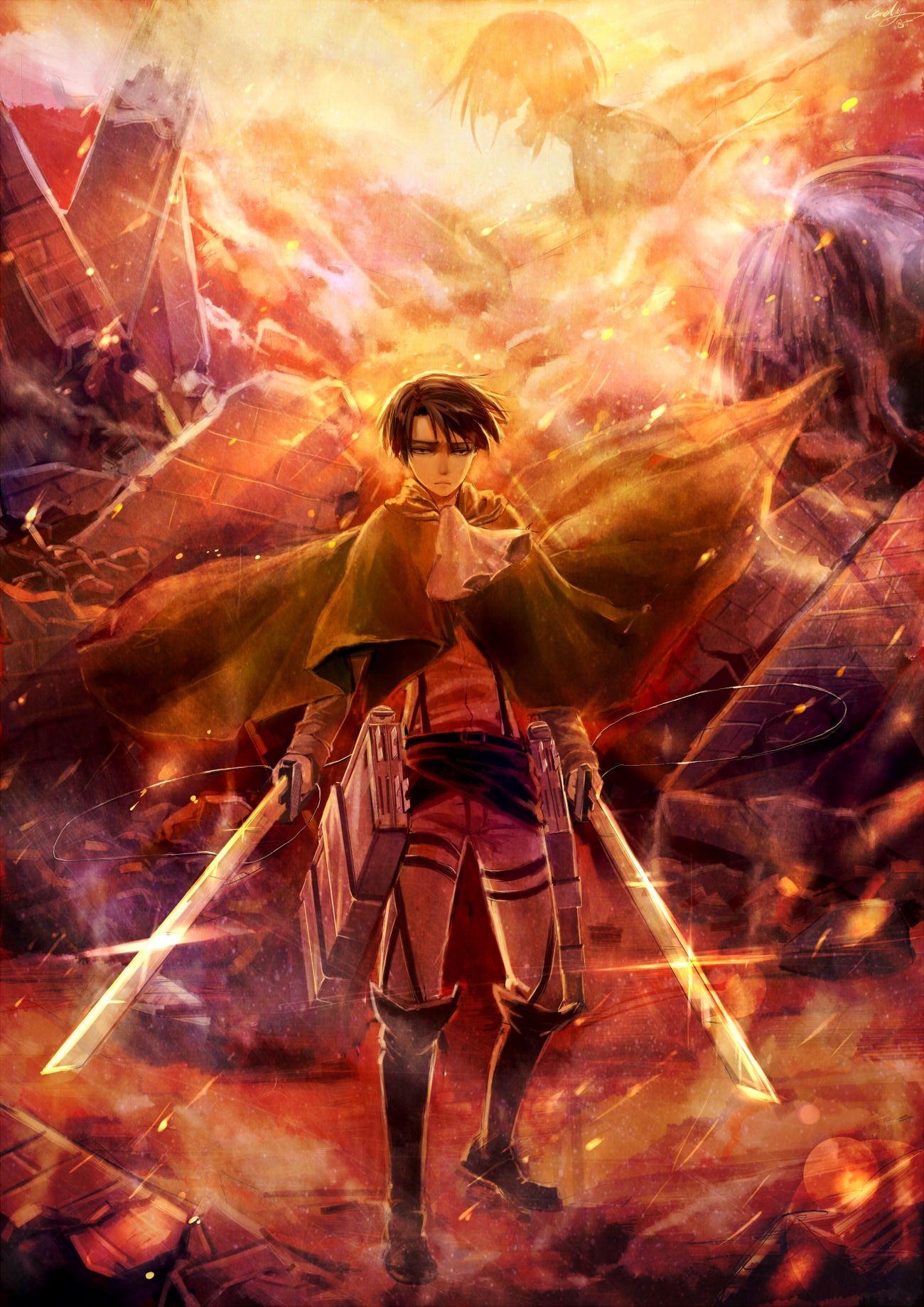 1300x1838 Attack On Titan Phone Wallpaper