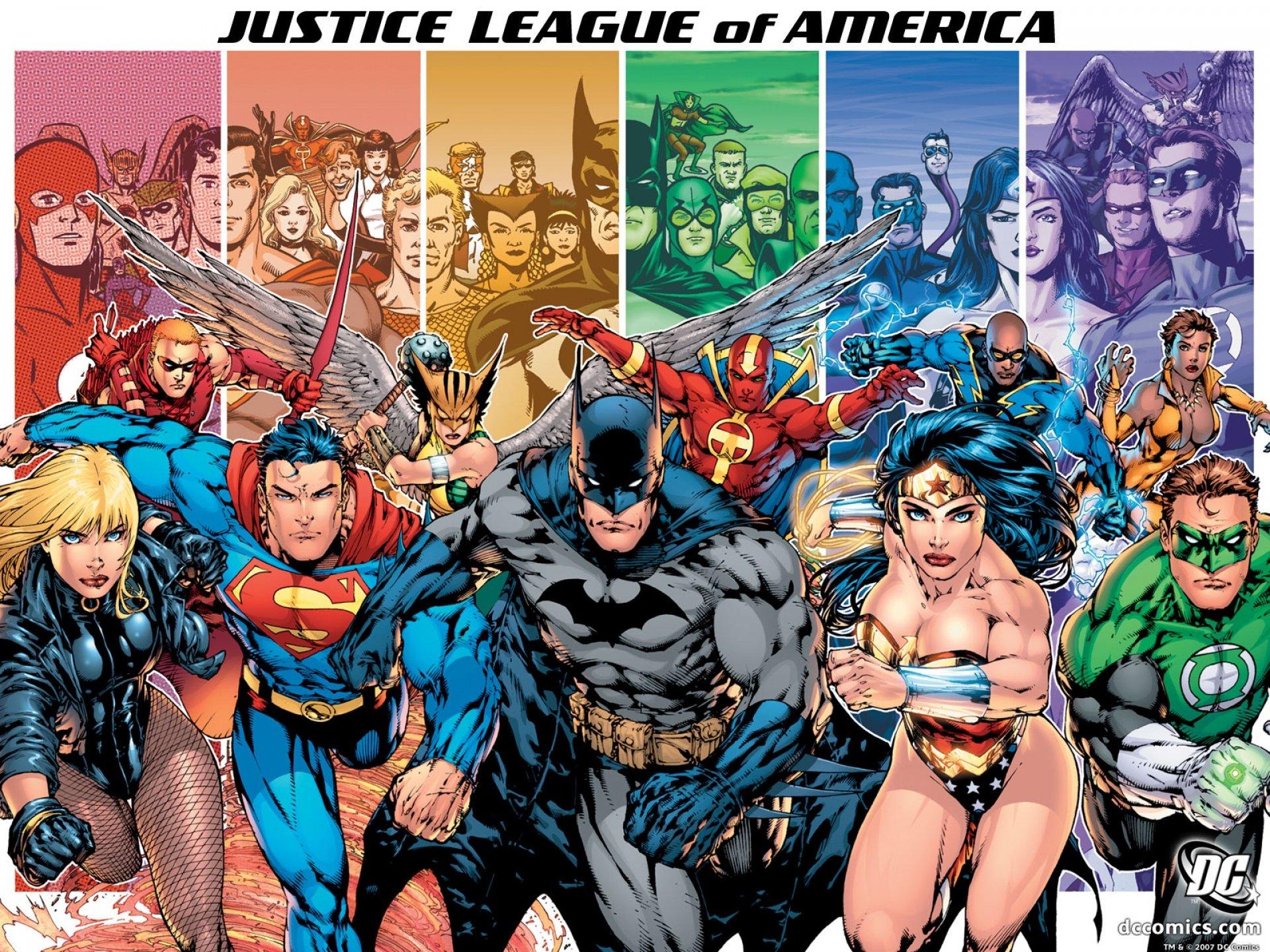 1920x1440 Justice League DC Comics Black Canary Batman Helmet Kyle Rayner and Superman HD Wallpaper