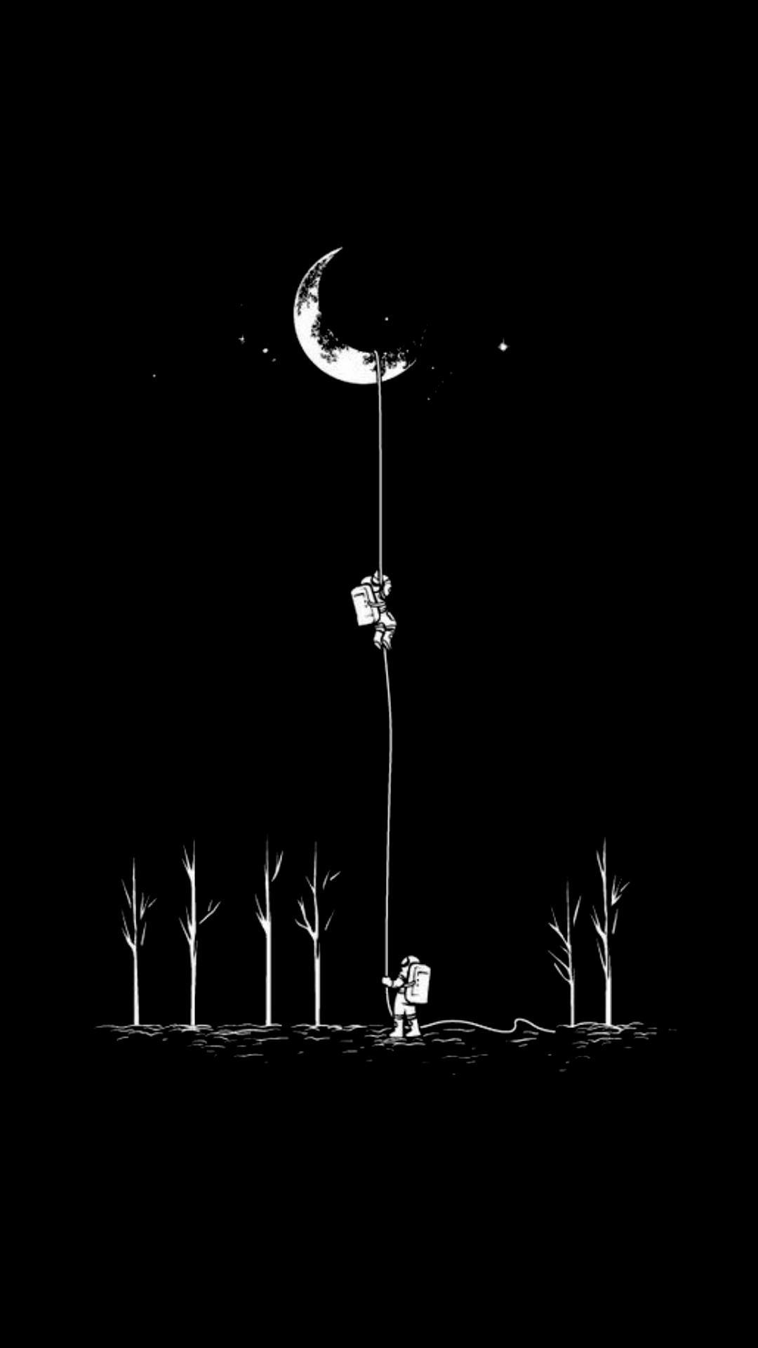 1080x1920 Black and White iPhone Wallpaper
