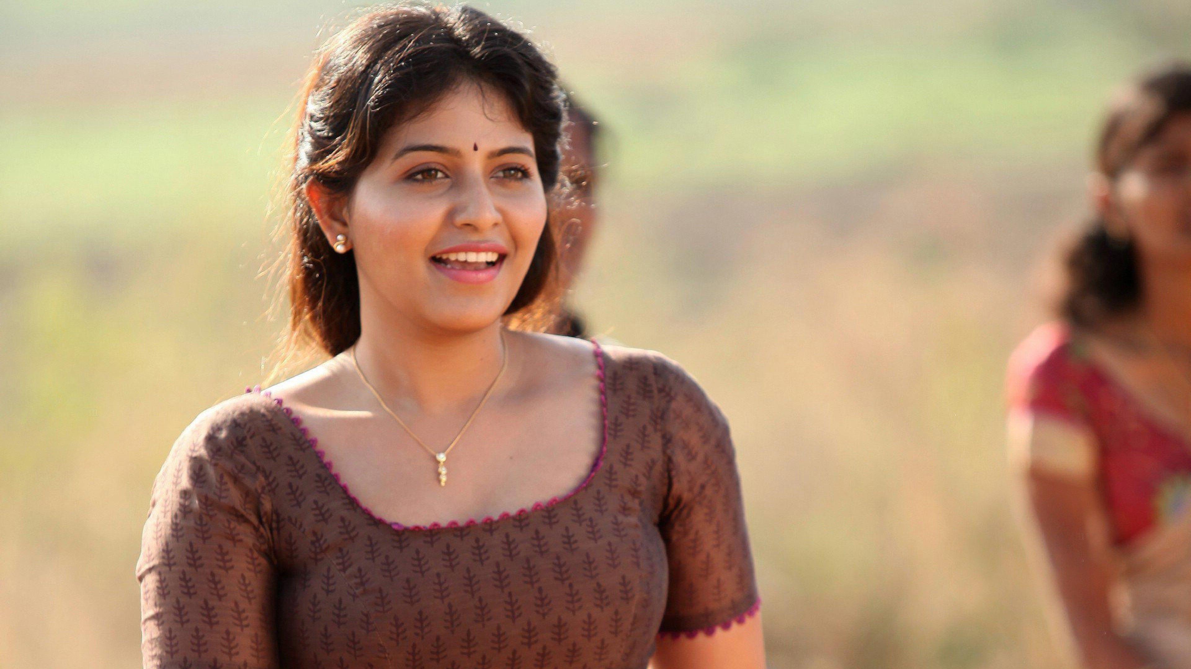 3840x2160 tamil heroine wallpaper, beauty, photo shoot, photography, smile, neck, black hair