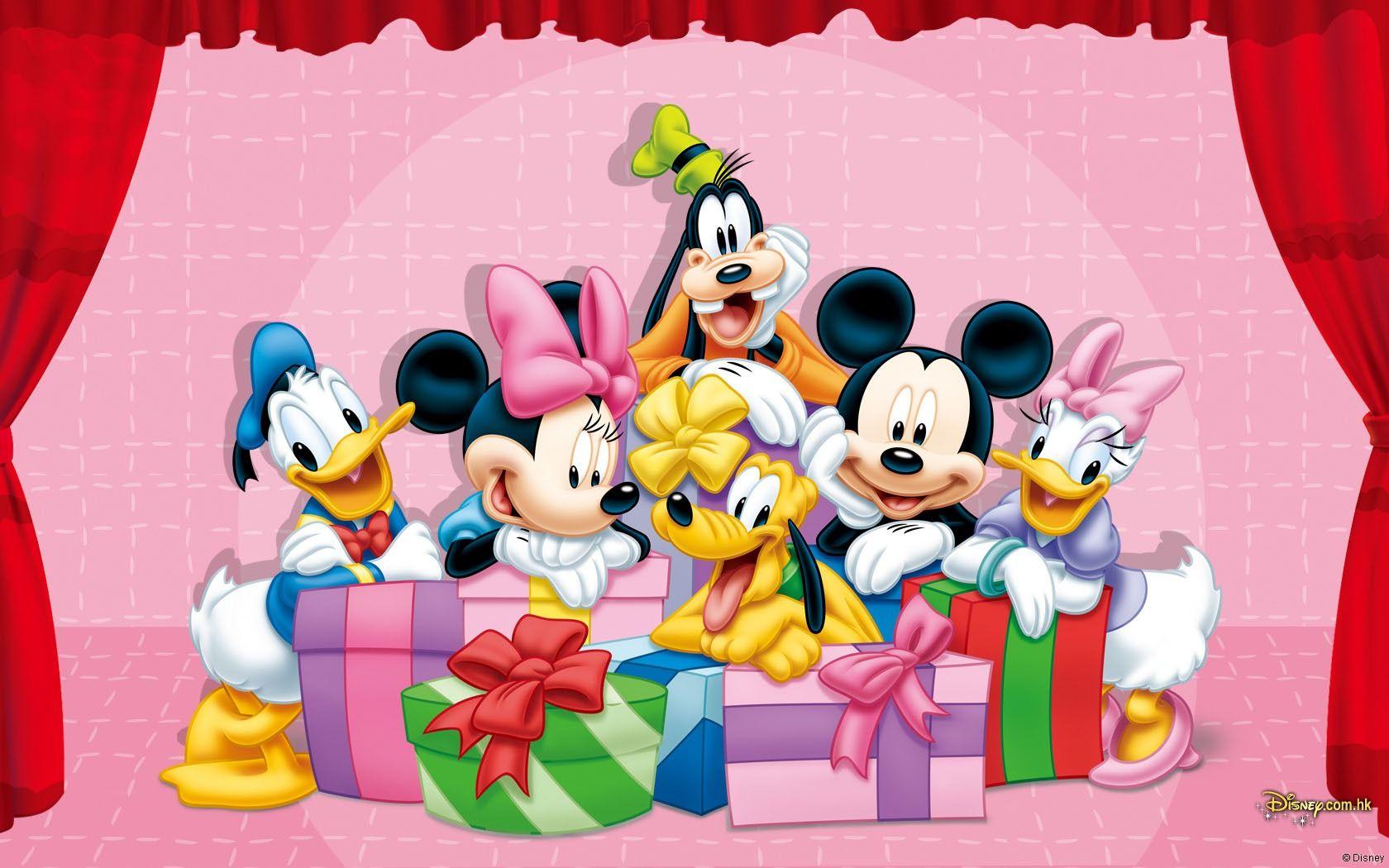 1680x1050 Chuột Mickey và Những Người Bạn Hình Nền Hoạt Hình HD cho iPhone