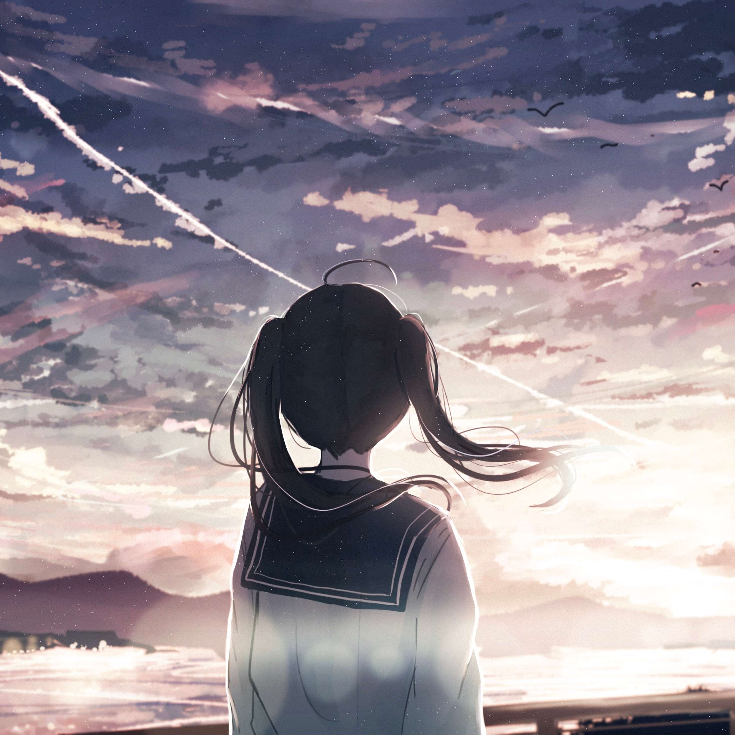 2932x2932 Anime iPad 4k Wallpaper