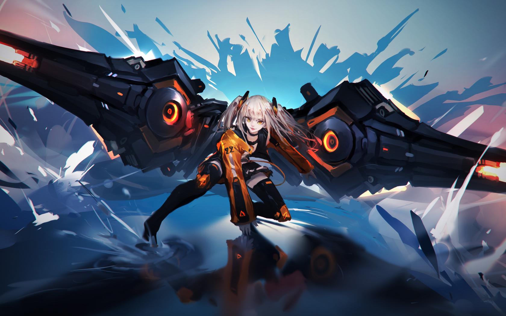 1680x1050 Space Fighter Anime Girl 1680x1050 Resolution Wallpaper, HD Anime 4K Wallpaper, Image, Photo and Background