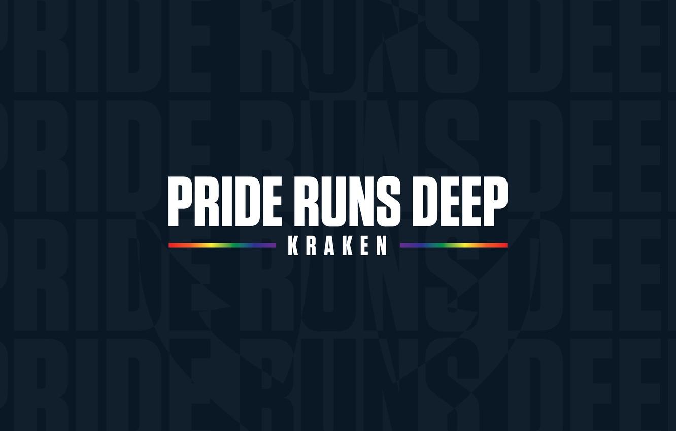 1332x850 Wallpaper NHL, hockey club, западная конференция, тихоокеанский дивизион, Seattle Kraken, Сиэтл Кракен, Pride Runs Deep image for desktop, section спорт