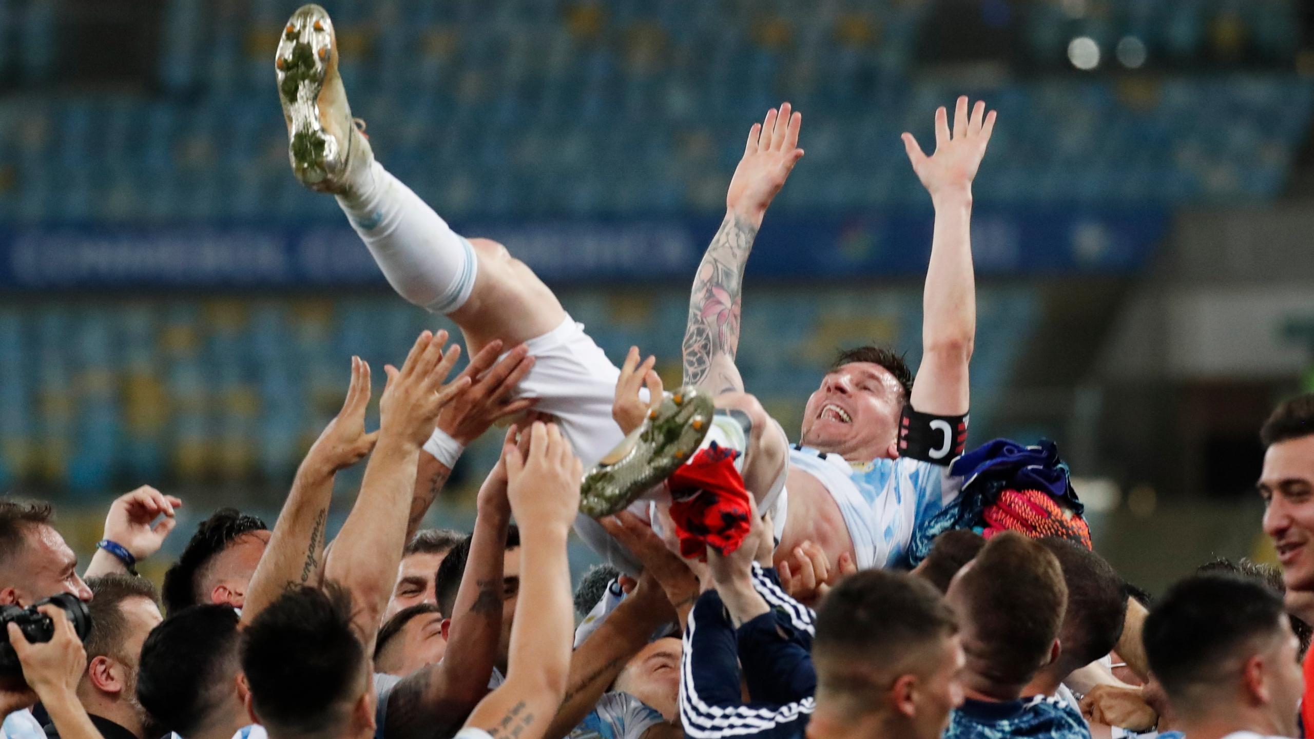 2560x1440 Messi's Argentina beats Brazil 1- wins Copa America title. WOWK 13 News