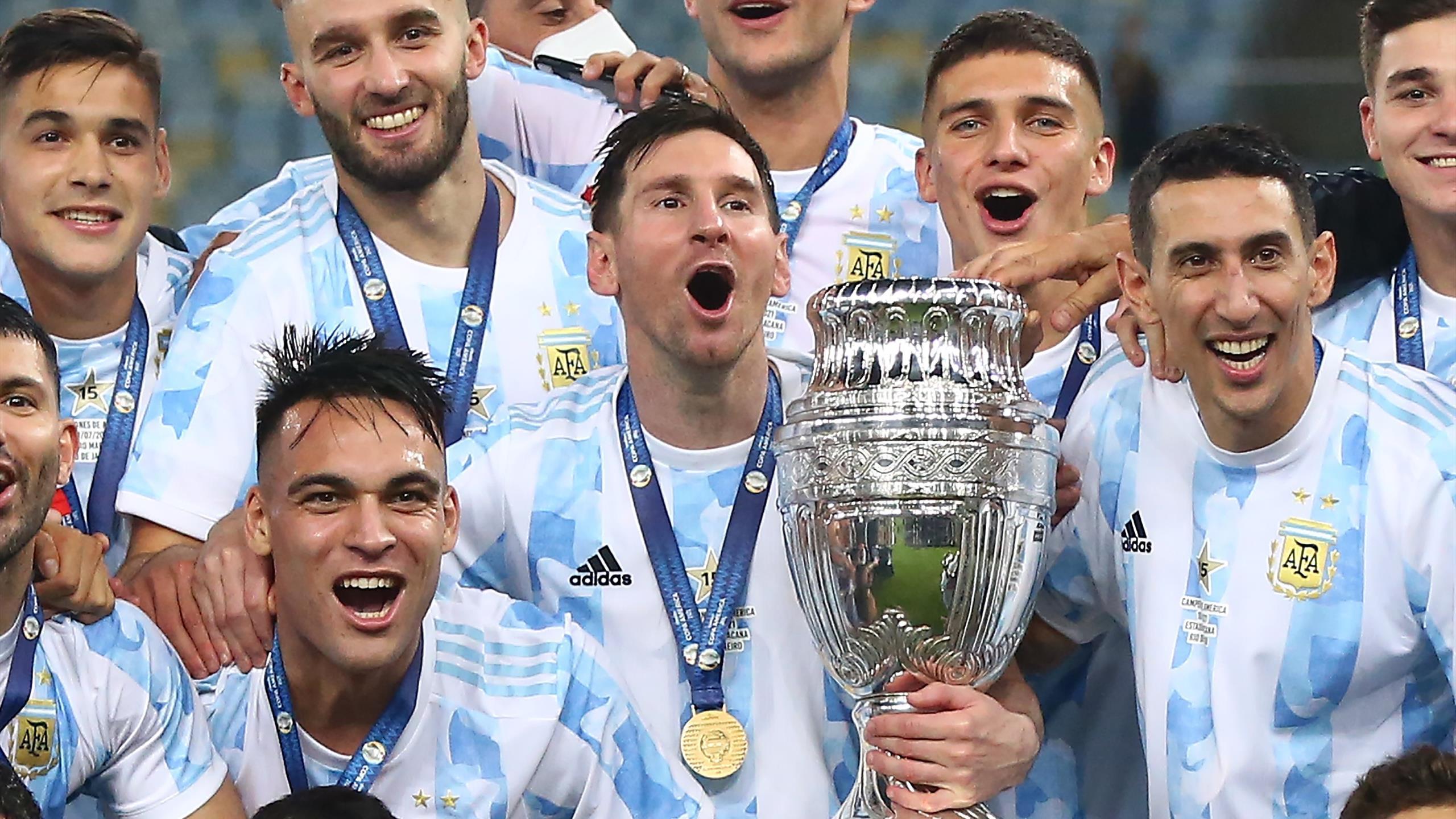 2560x1440 Argentina 1 0 Brazil: Lionel Messi Wins Major International Trophy As Angel Di Maria Fires Nation To Copa America Glory