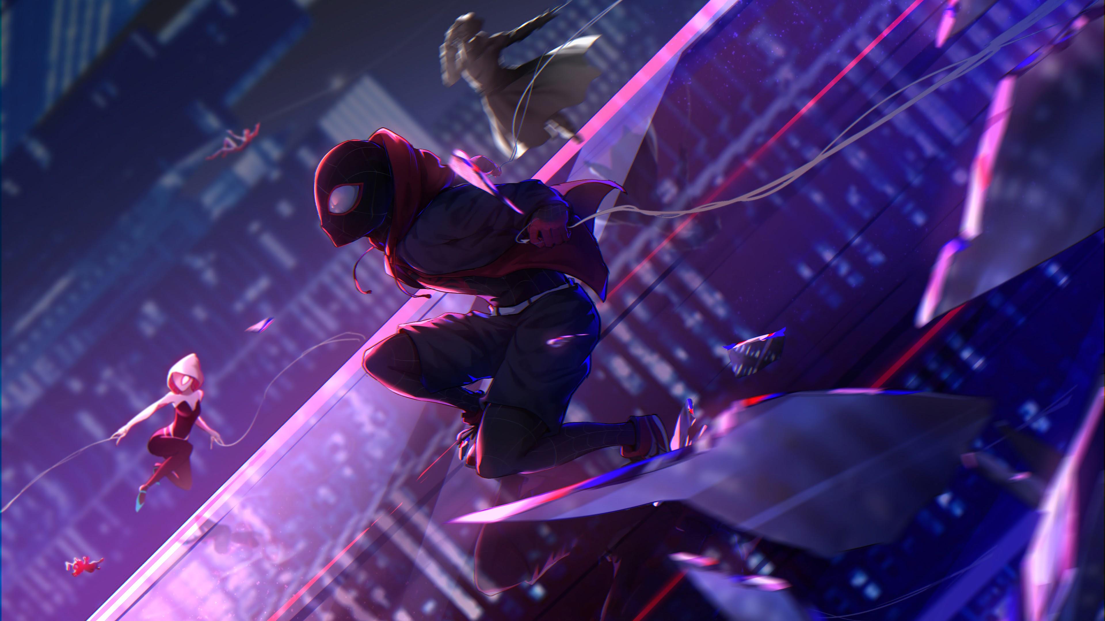 3840x2160 Spider Man: Into The Spider Verse Miles Morales 8K Wallpaper