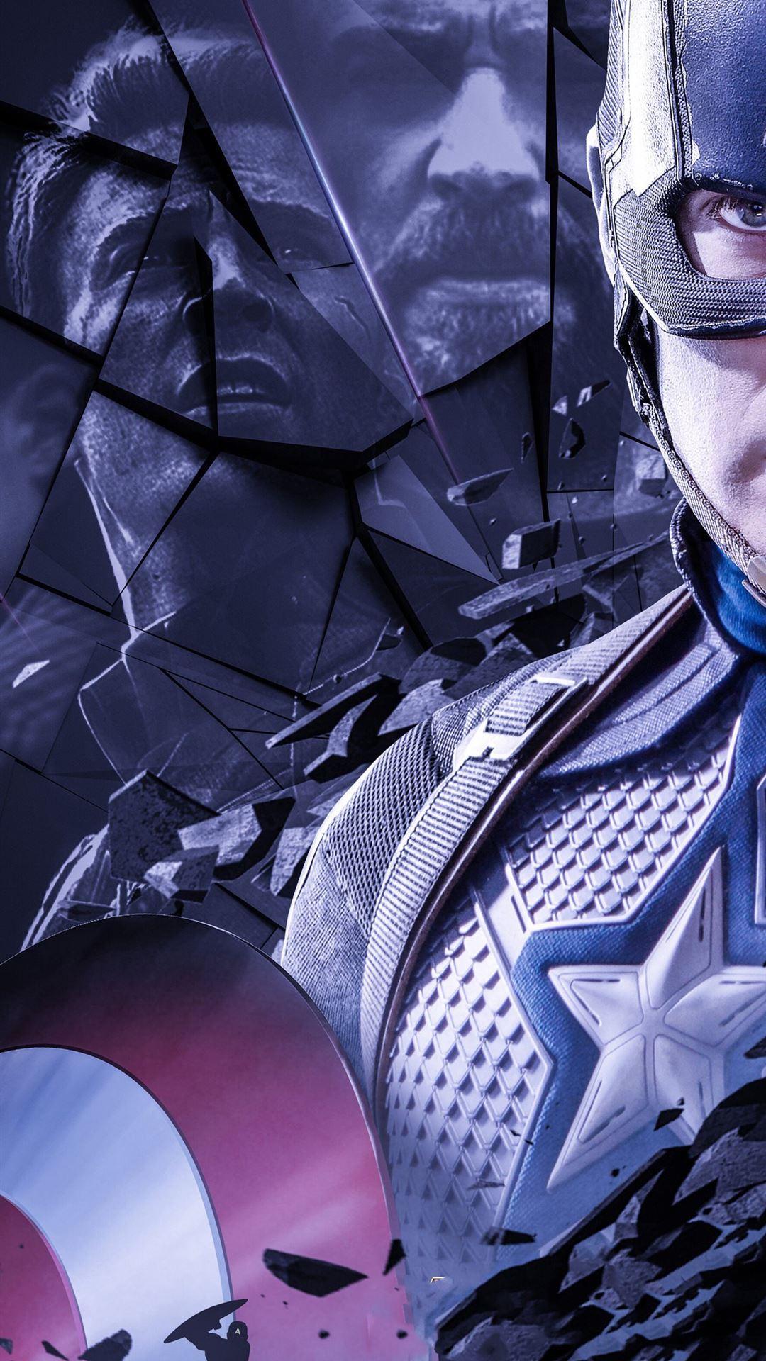 1080x1920 Captain America Avengers Endgame 4K phone H. iPhone Wallpaper Free Download