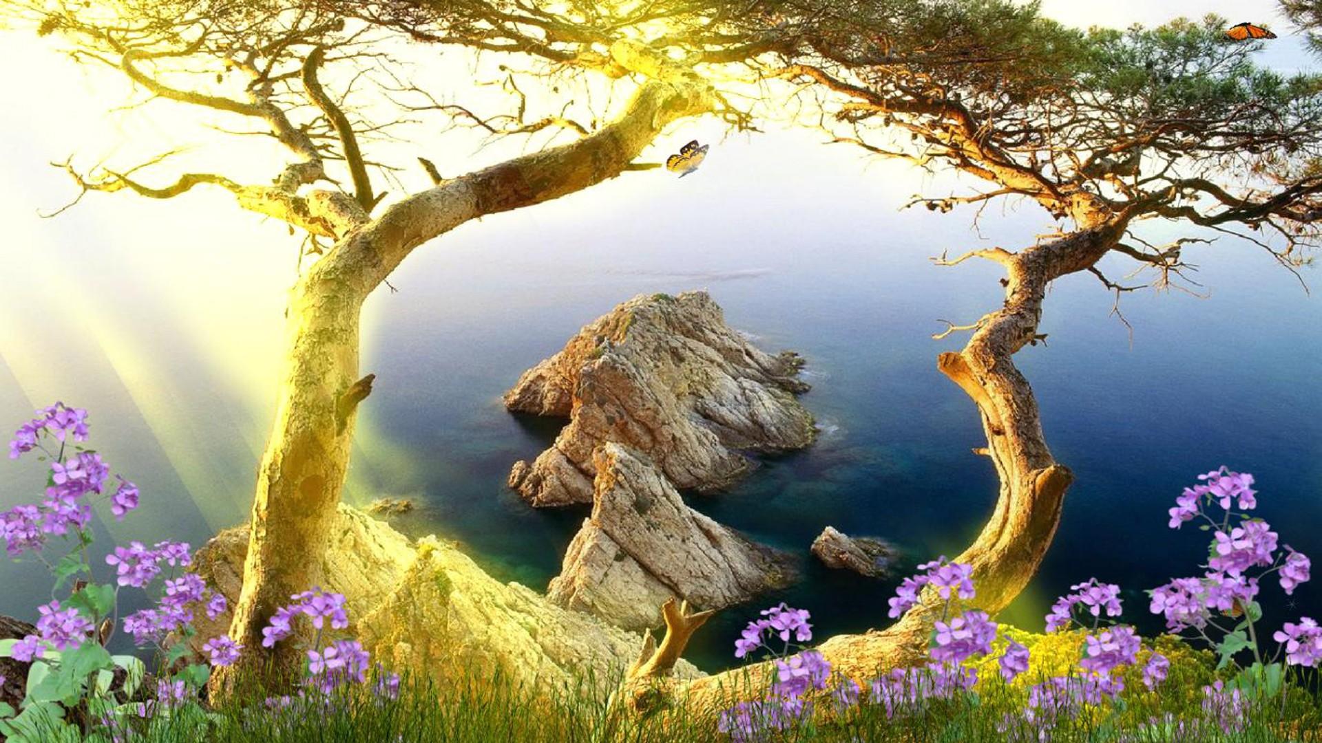 1920x1080 Beautiful Animated Nature Scenery HD Animated Wallpaper