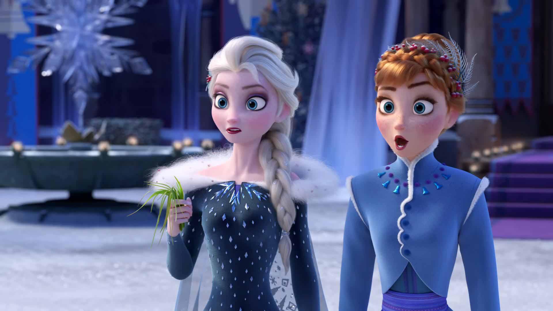 1920x1080 Anna Elsa HD Olaf's Frozen Adventure Wallpaper