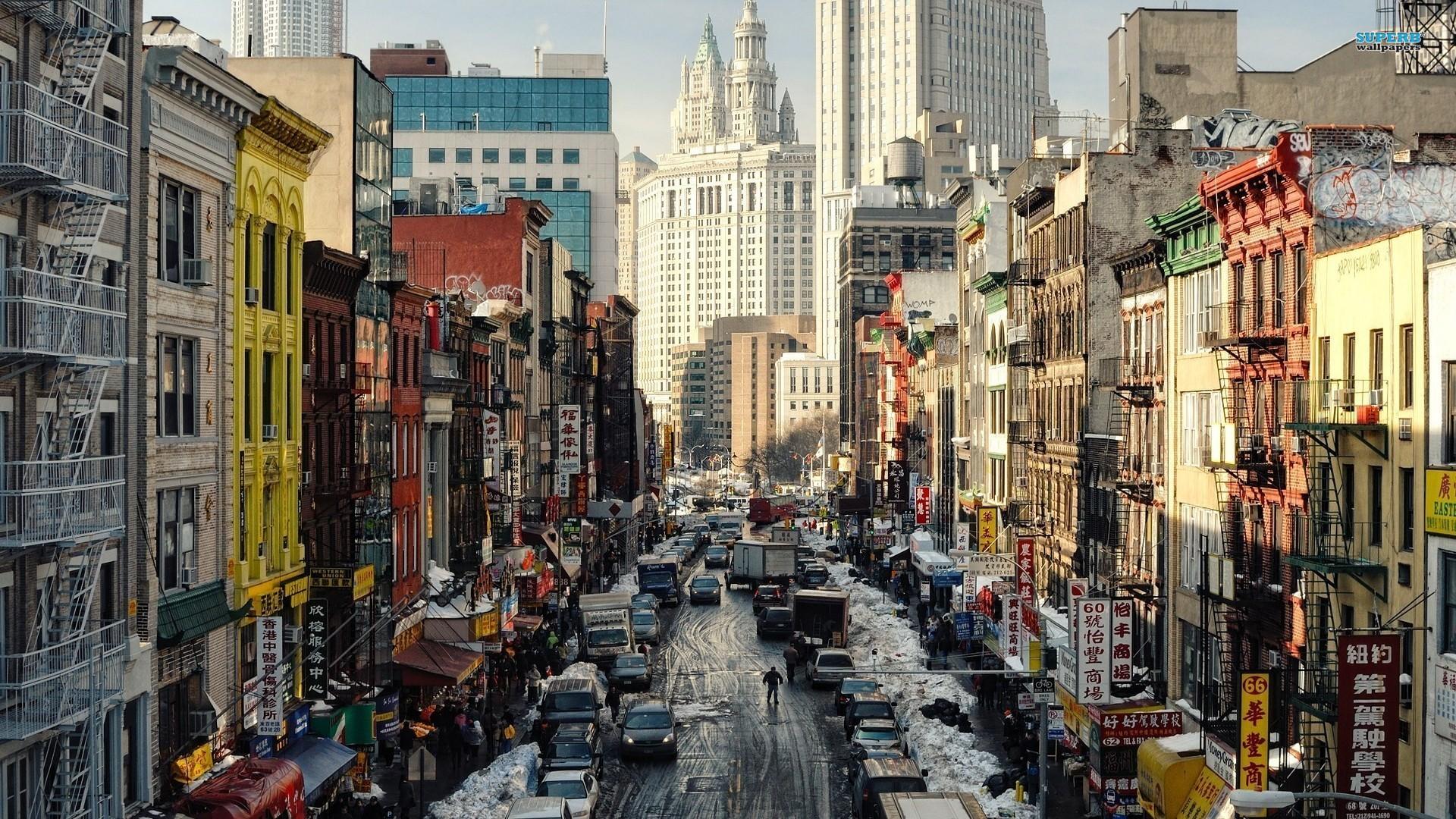 1920x1080 New York Street Wallpaper
