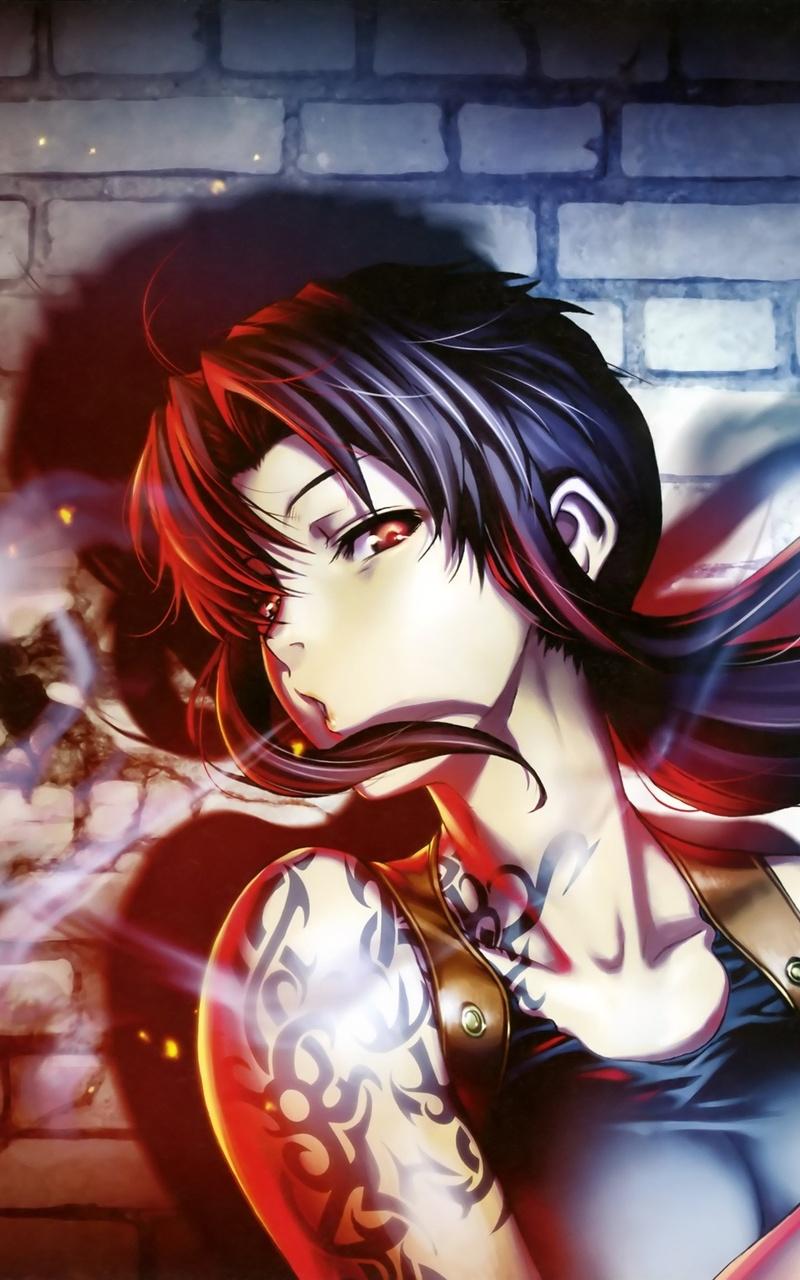 800x1280 Black Lagoon Anime Girl Smoking 4k Nexus Samsung Galaxy Tab Note Android Tablets HD 4k Wallpaper, Image, Background, Photo and Picture