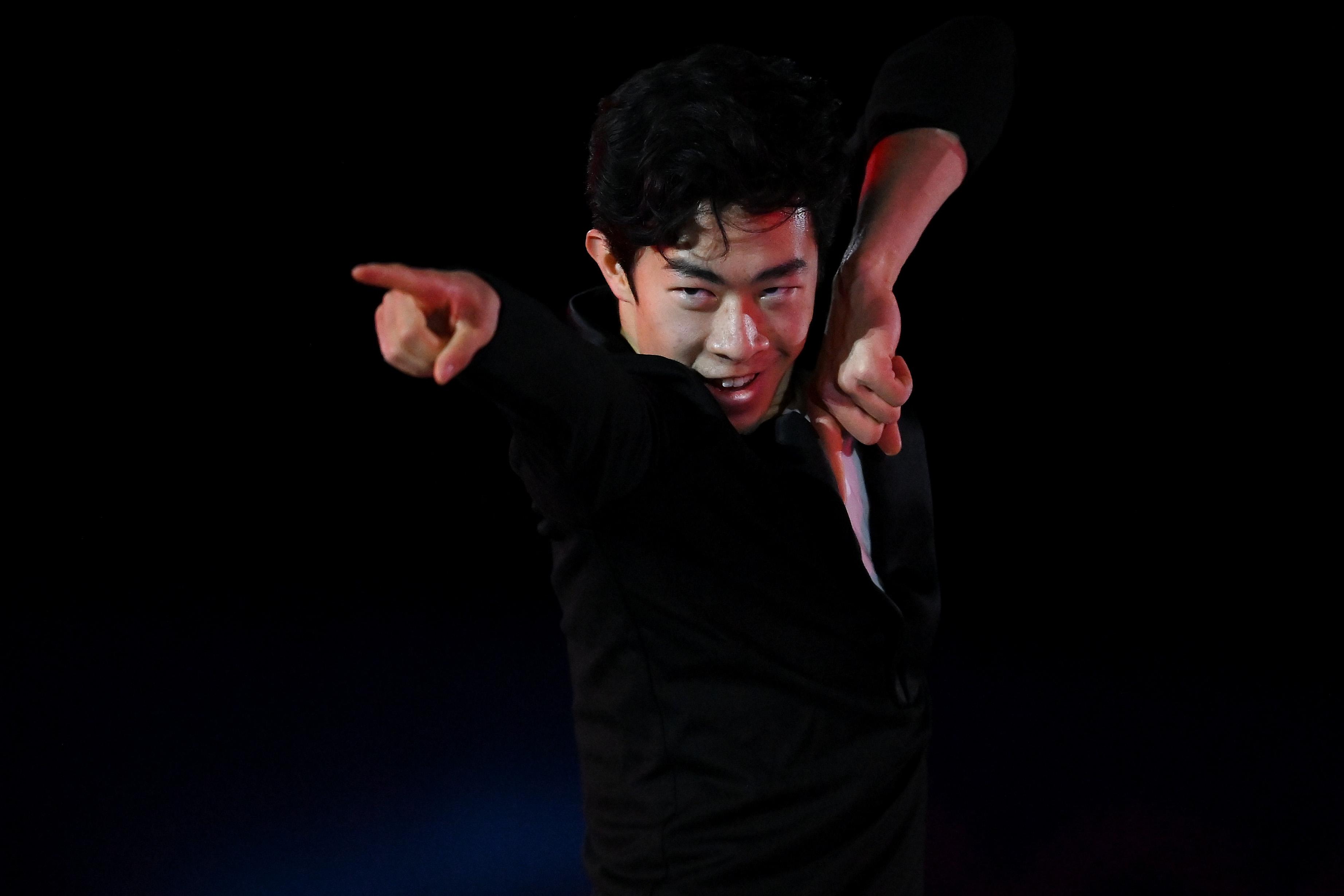 3689x2460 WATCH: Nathan Chen backflips his way through gala show program