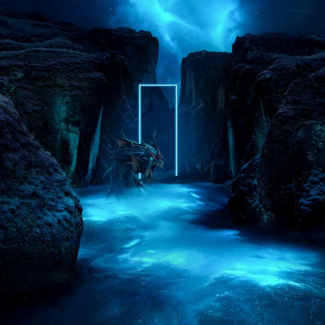 1080x1080 Valley Water Pokémon Blue Glowing Space Ice / iPhone HD Wallpaper Background Download HD Wallpaper (Desktop Background / Android / iPhone) (1080p, 4k) (1080x1080) (2022)