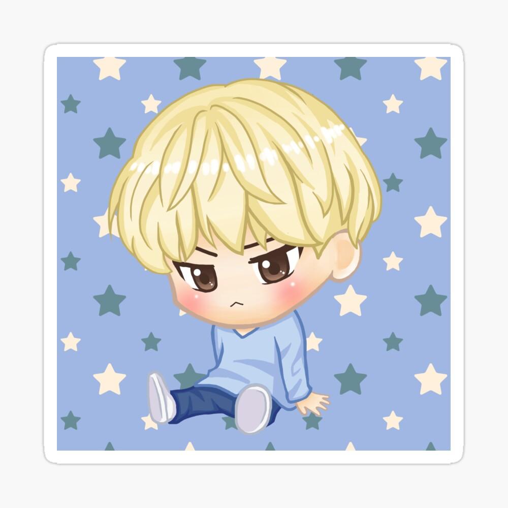 1000x1000 BTS KPOP CUTE CHIBI JIMIN Photographic Print