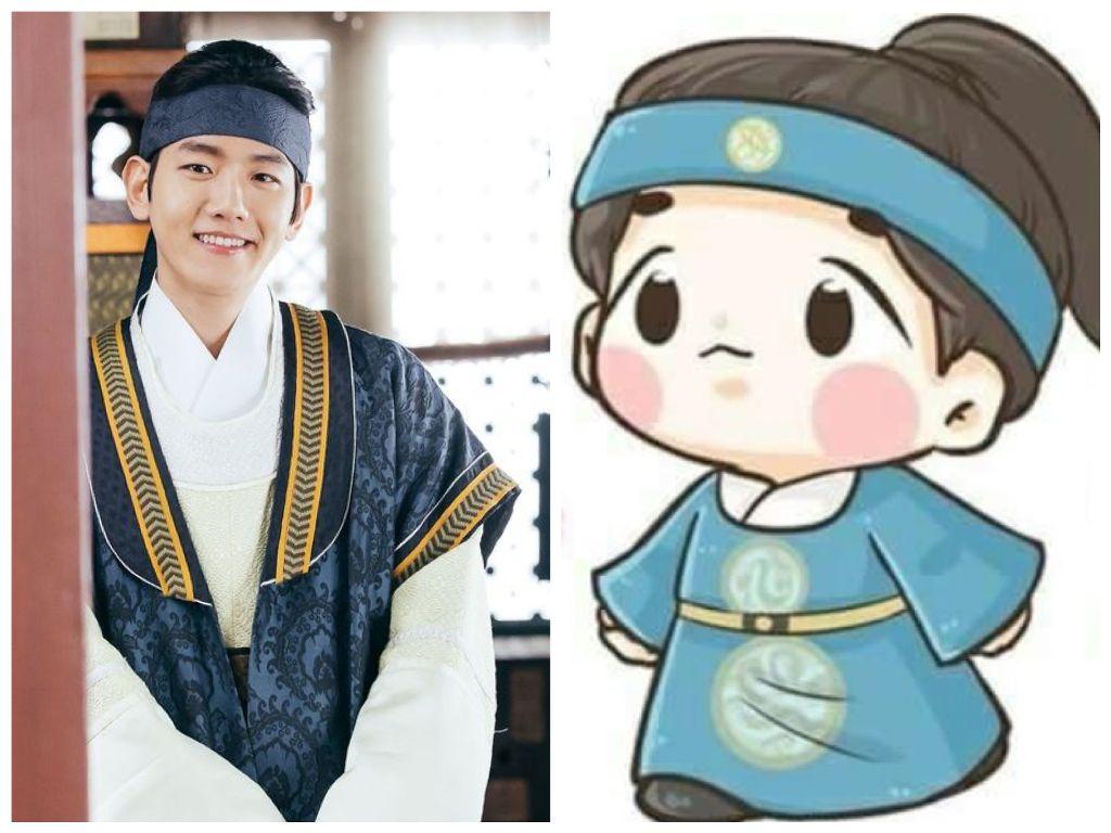 1024x768 exo #baekhyun #byunbaekhyun #moonlovers #chibi #cute Heart Ryeo Eun