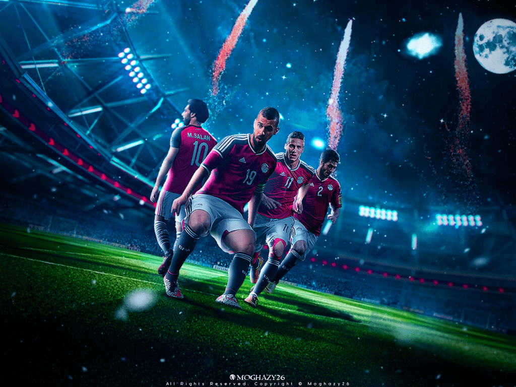 1024x768 Egypt National Football Team Wallpaper
