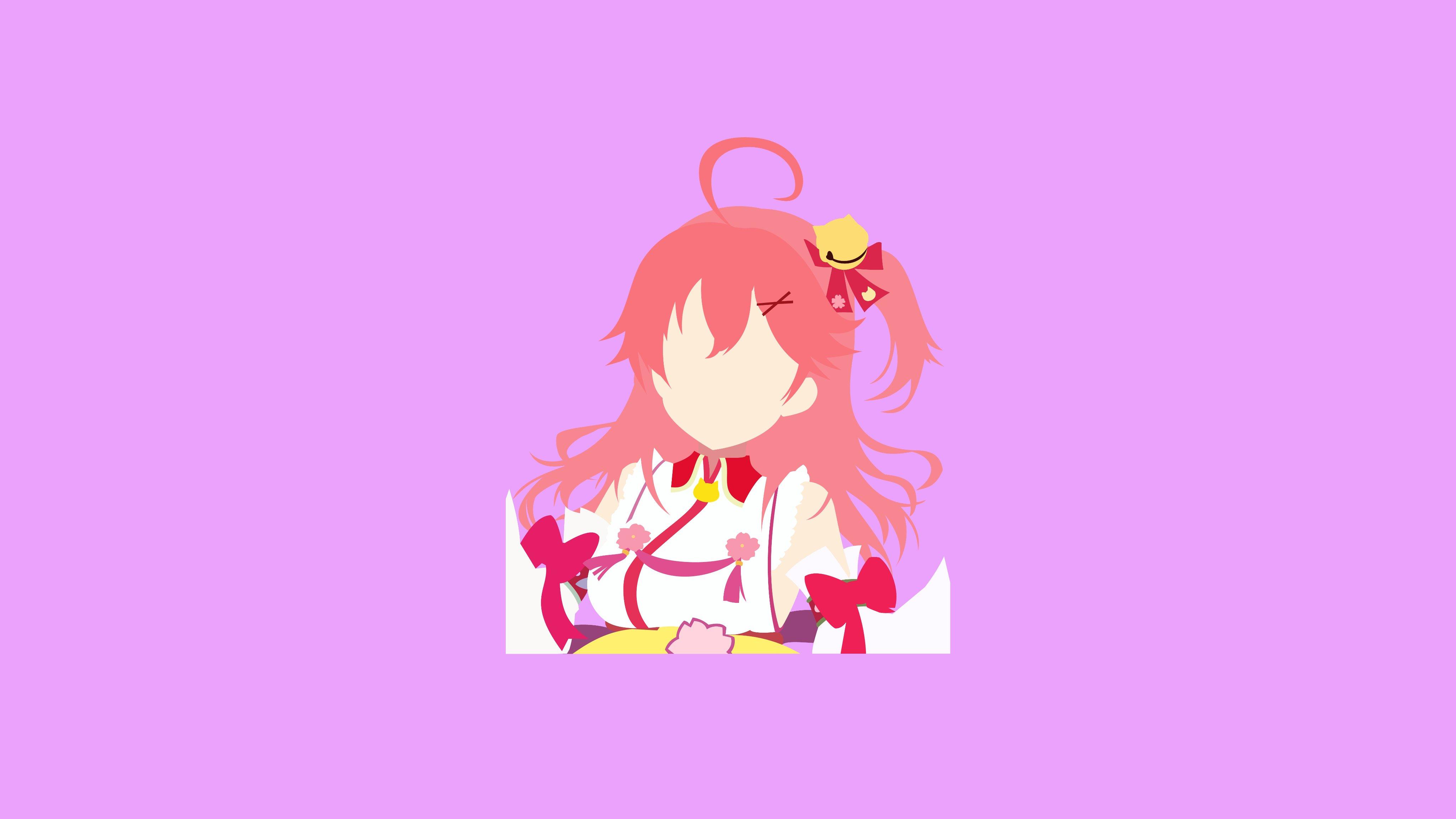4096x2304 Node Minimal Miko flat design .wallpaper! #さくらみこ. #miko_Art. #みこなま