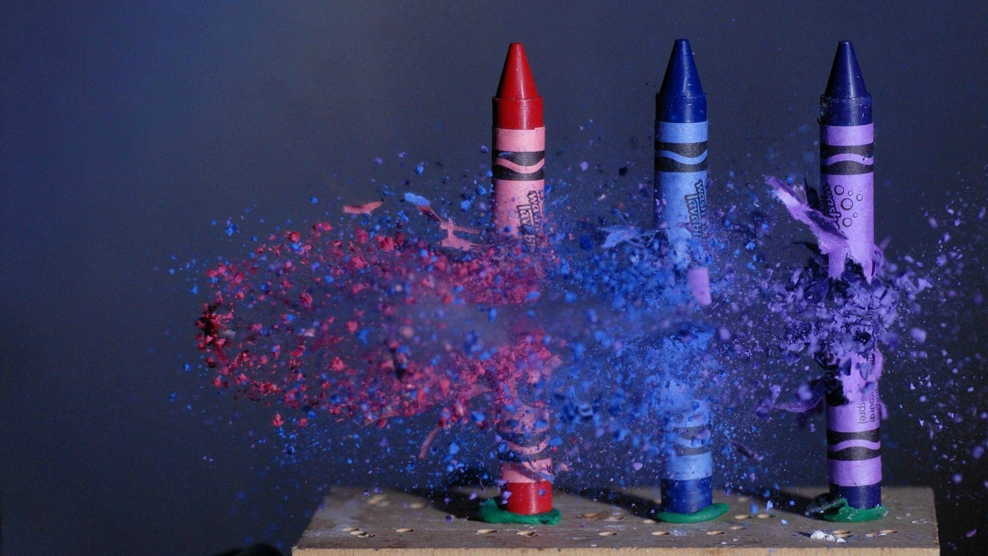 1920x1080 freeze frame, #ammunition, #shattered, #crayons, wallpaper