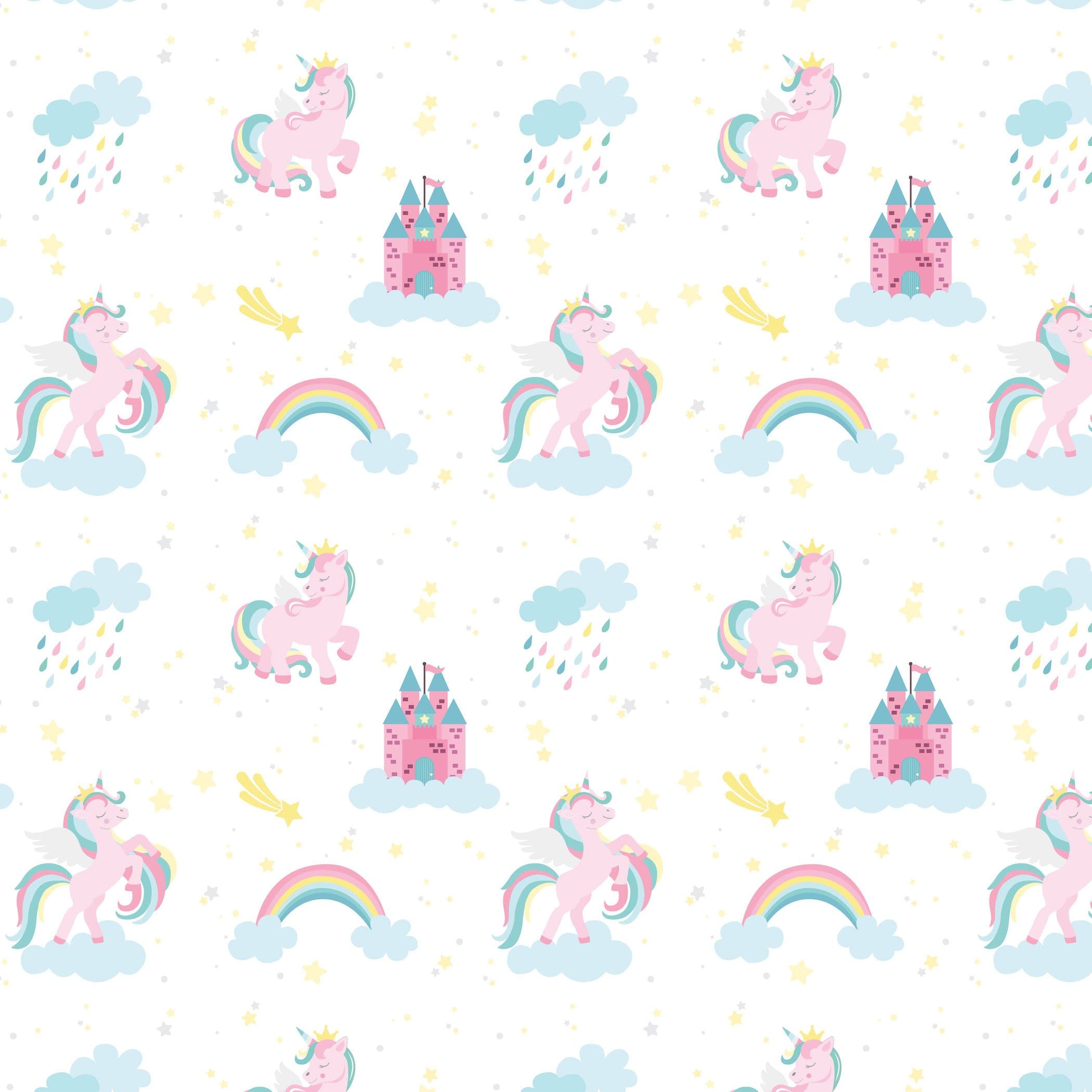2100x2100 Unicorn Custom Kids Wallpaper Baby Girl Nursery Décor Kids Room Design