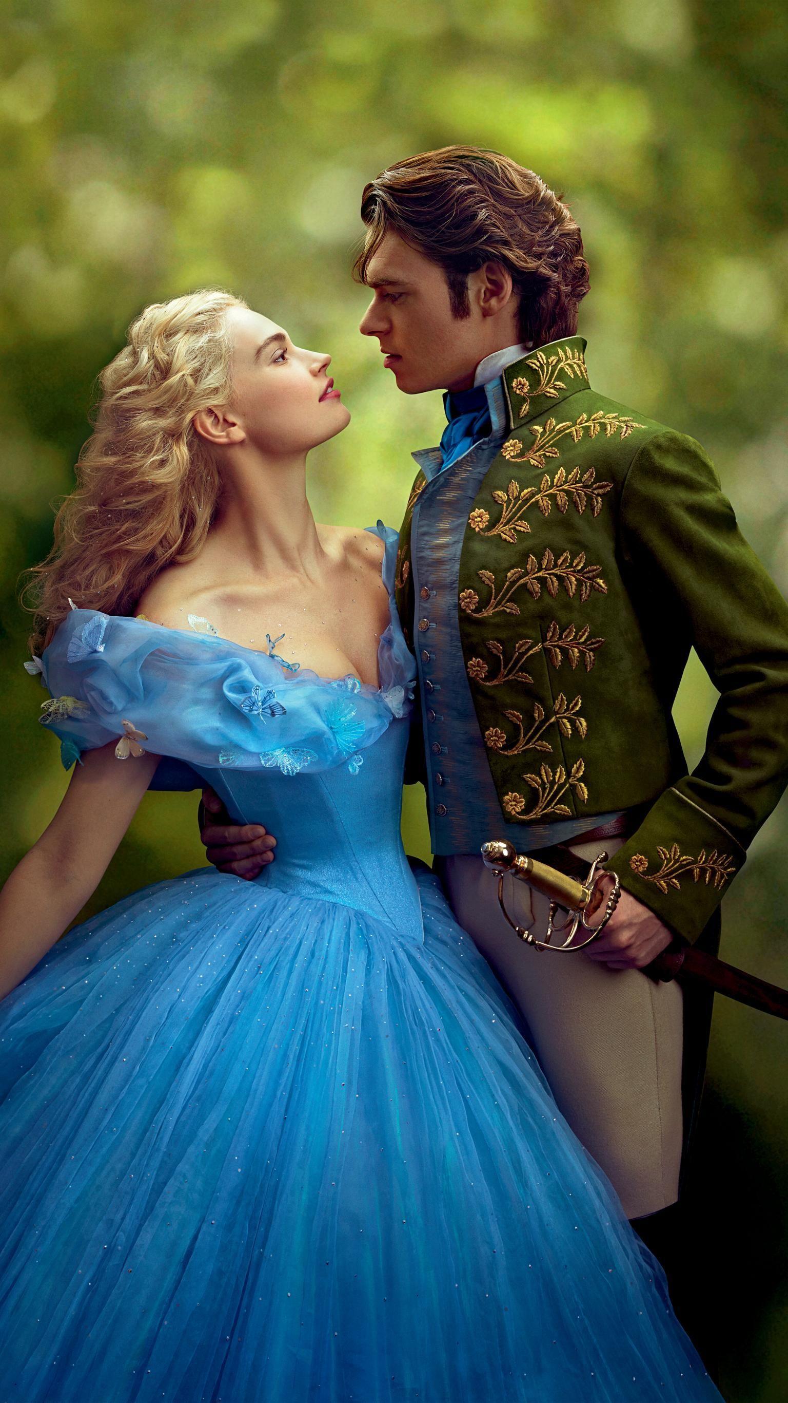 1536x2732 Cinderella Movie Wallpaper