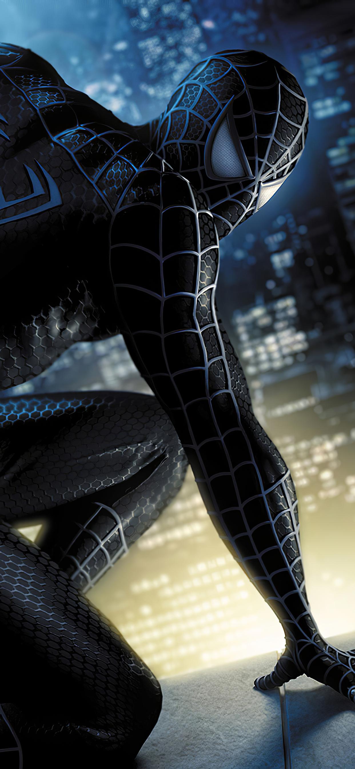1242x2688 Black Spider Man iPhone XS MAX HD 4k Wallpaper, Image, Background, Photo and Picture