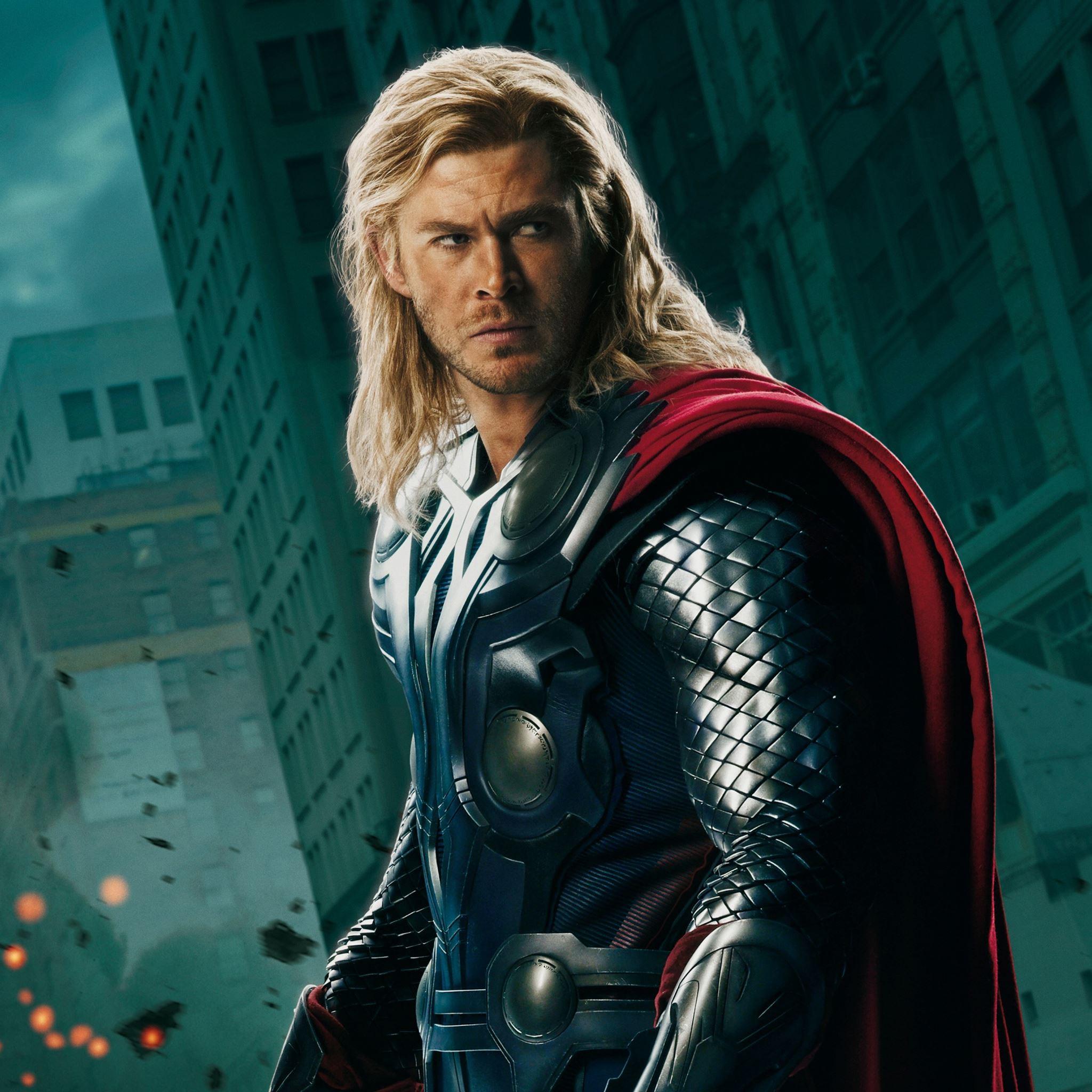 2048x2048 Thor and Captain America iPad Air Wallpaper Free Download